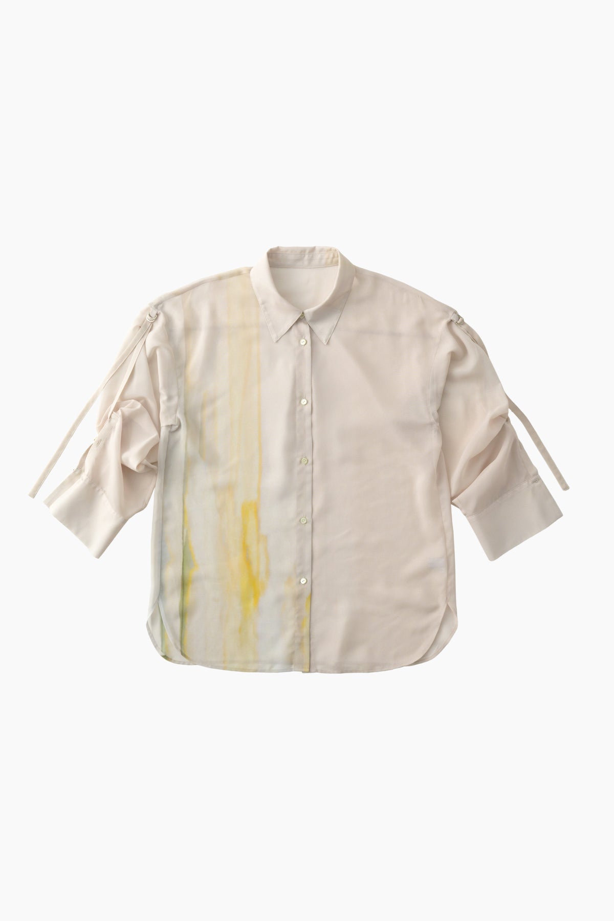 Narcissus print shirt (Ecru)