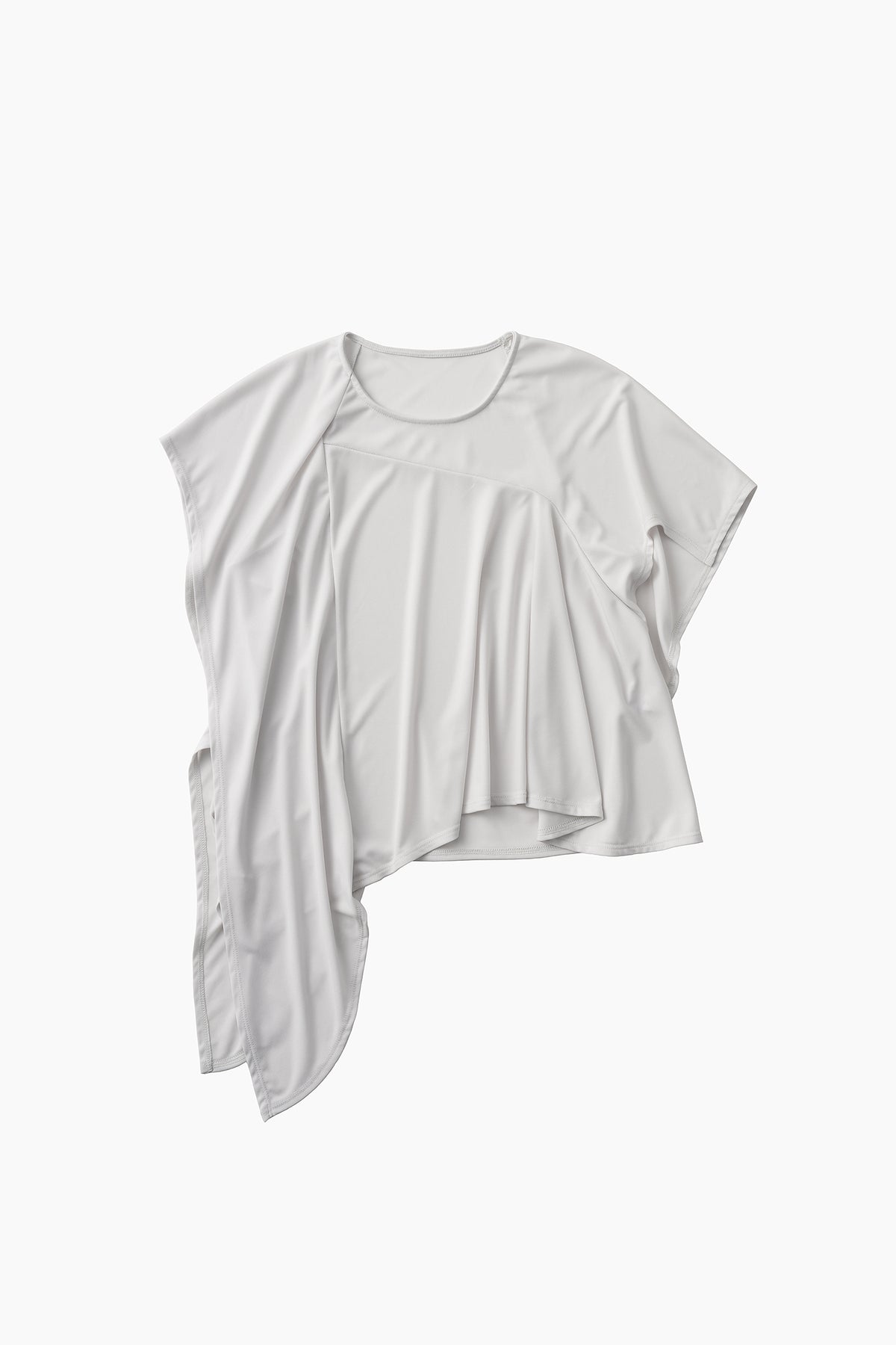 Draped asymmetric tops (Ice gray)