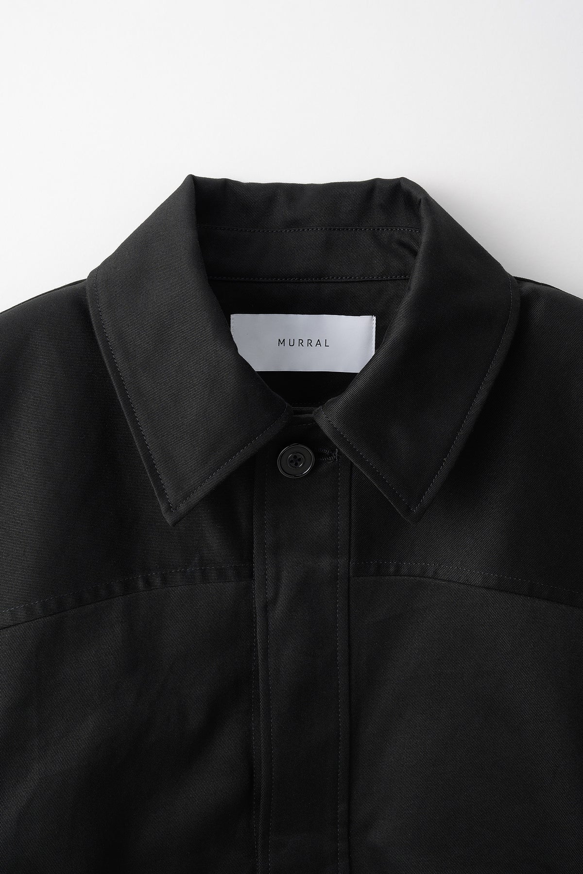 Relief embroidered chino jacket (Black)