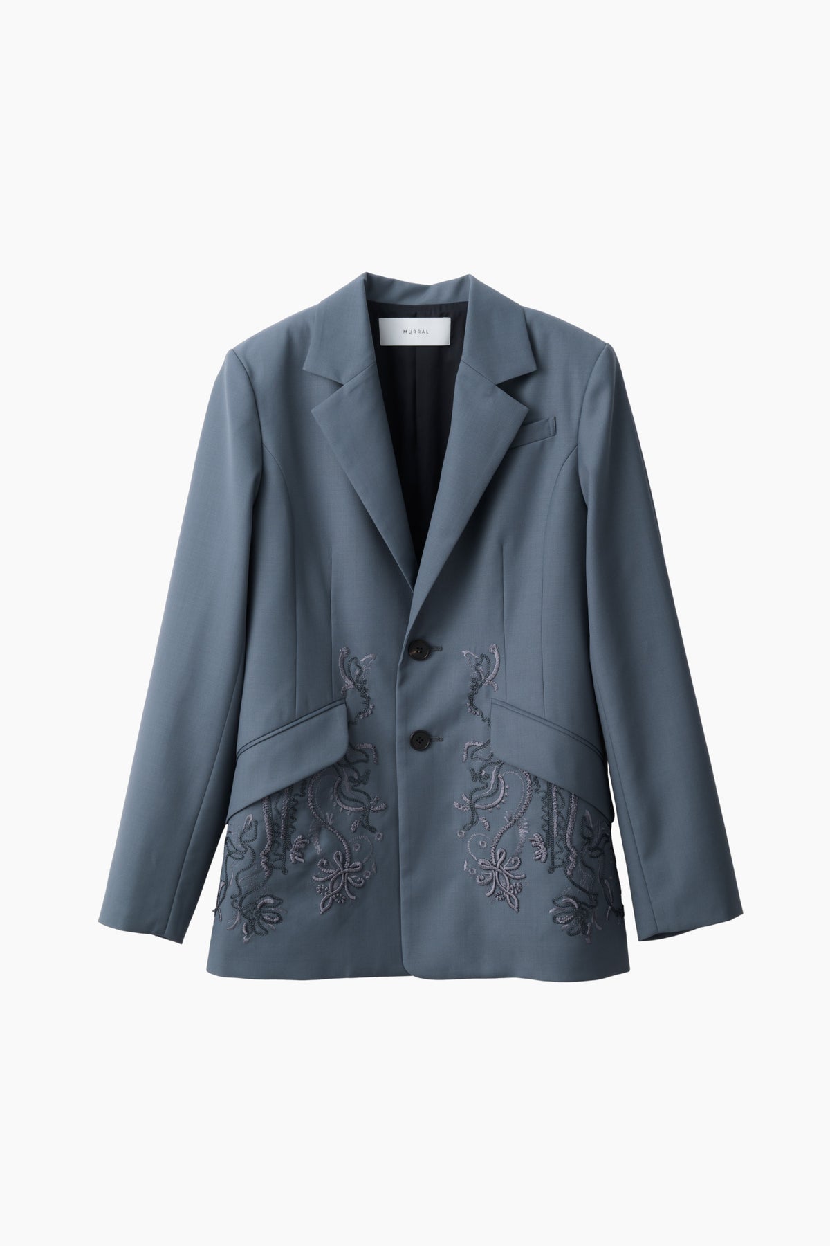 Surfacing embroidered jacket (Blue)