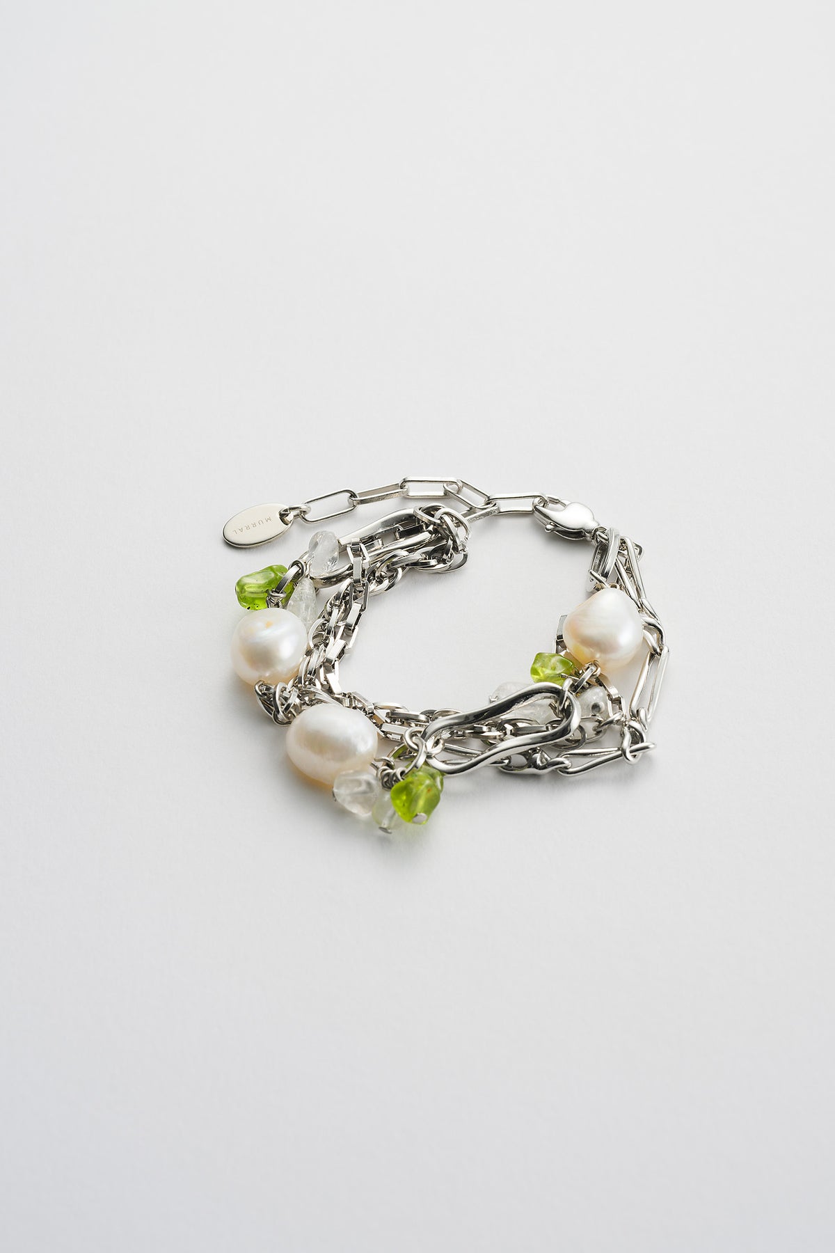 Droplet flower bracelet (Silver)