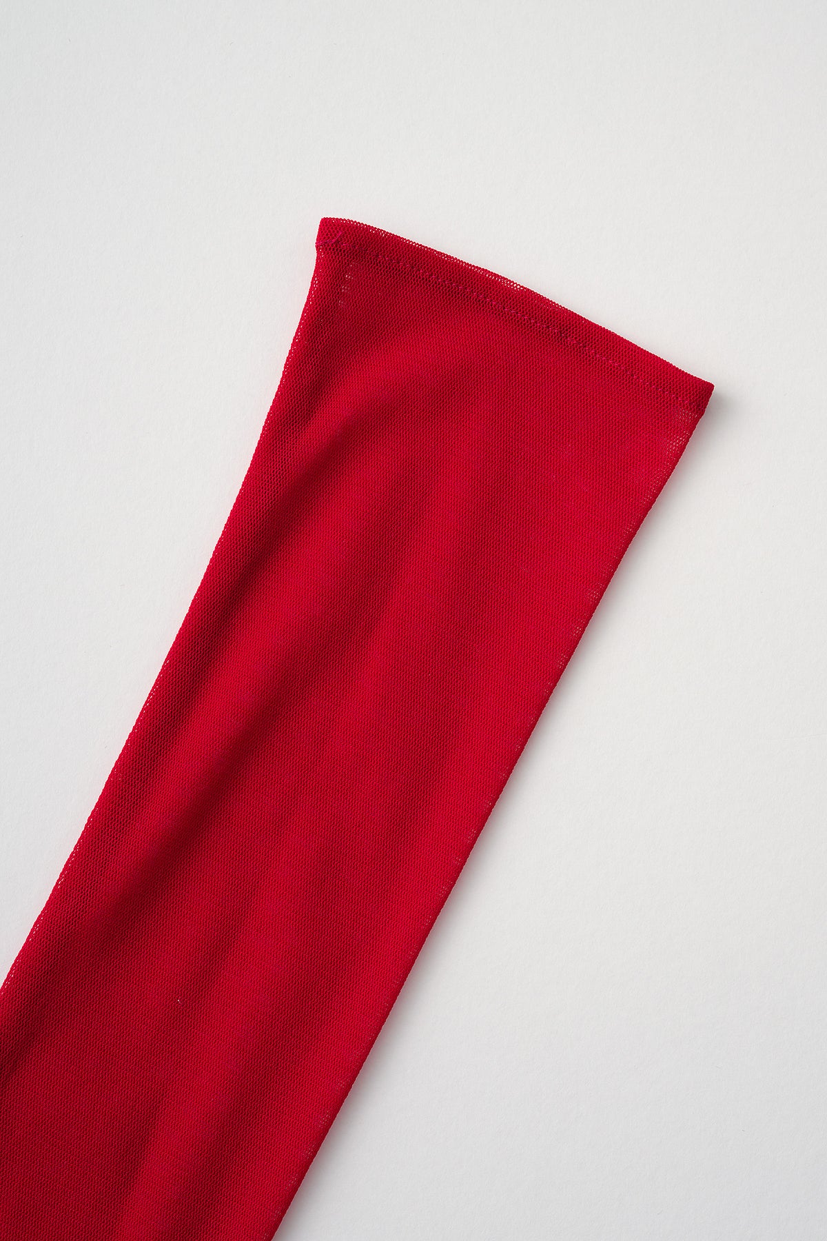 Embroidered mesh gloves (Red)