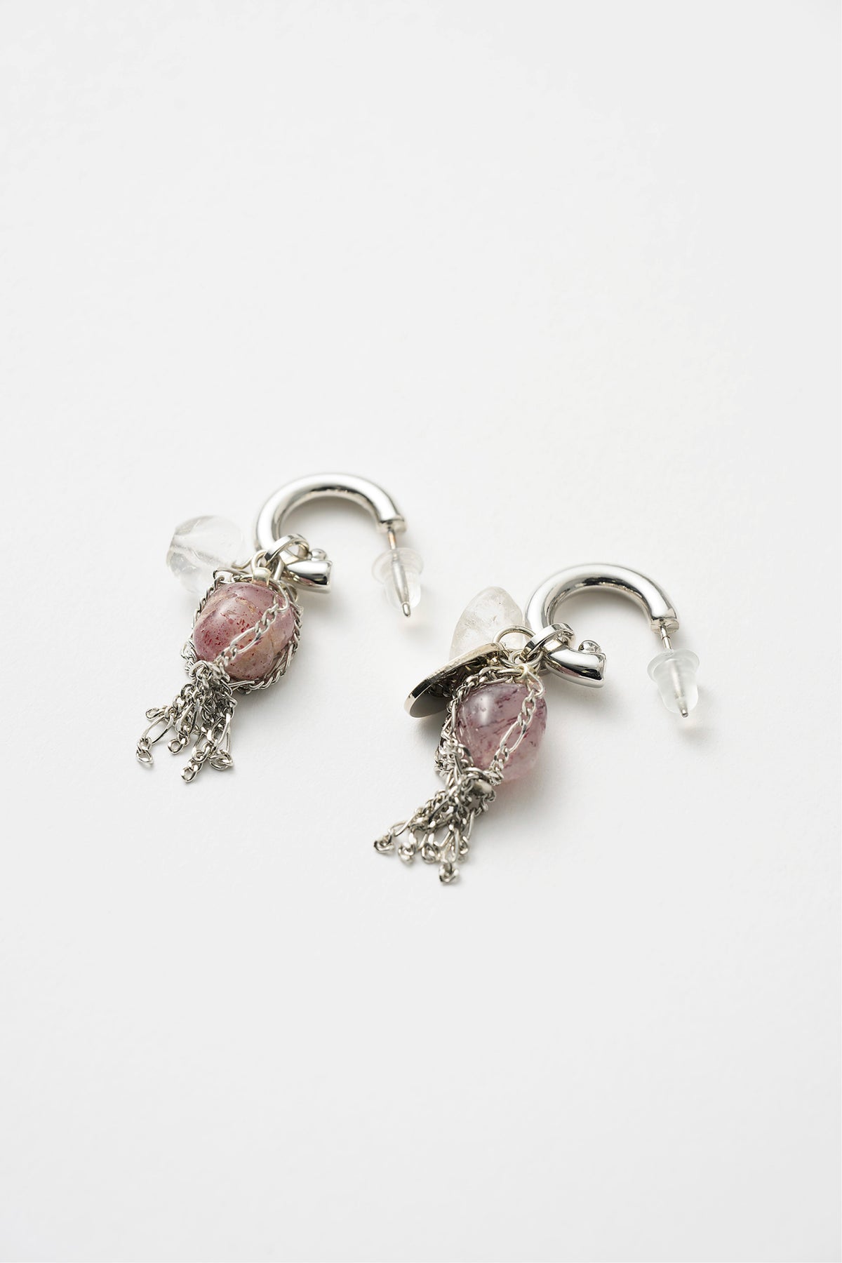 Sway pierced earring (Silver)