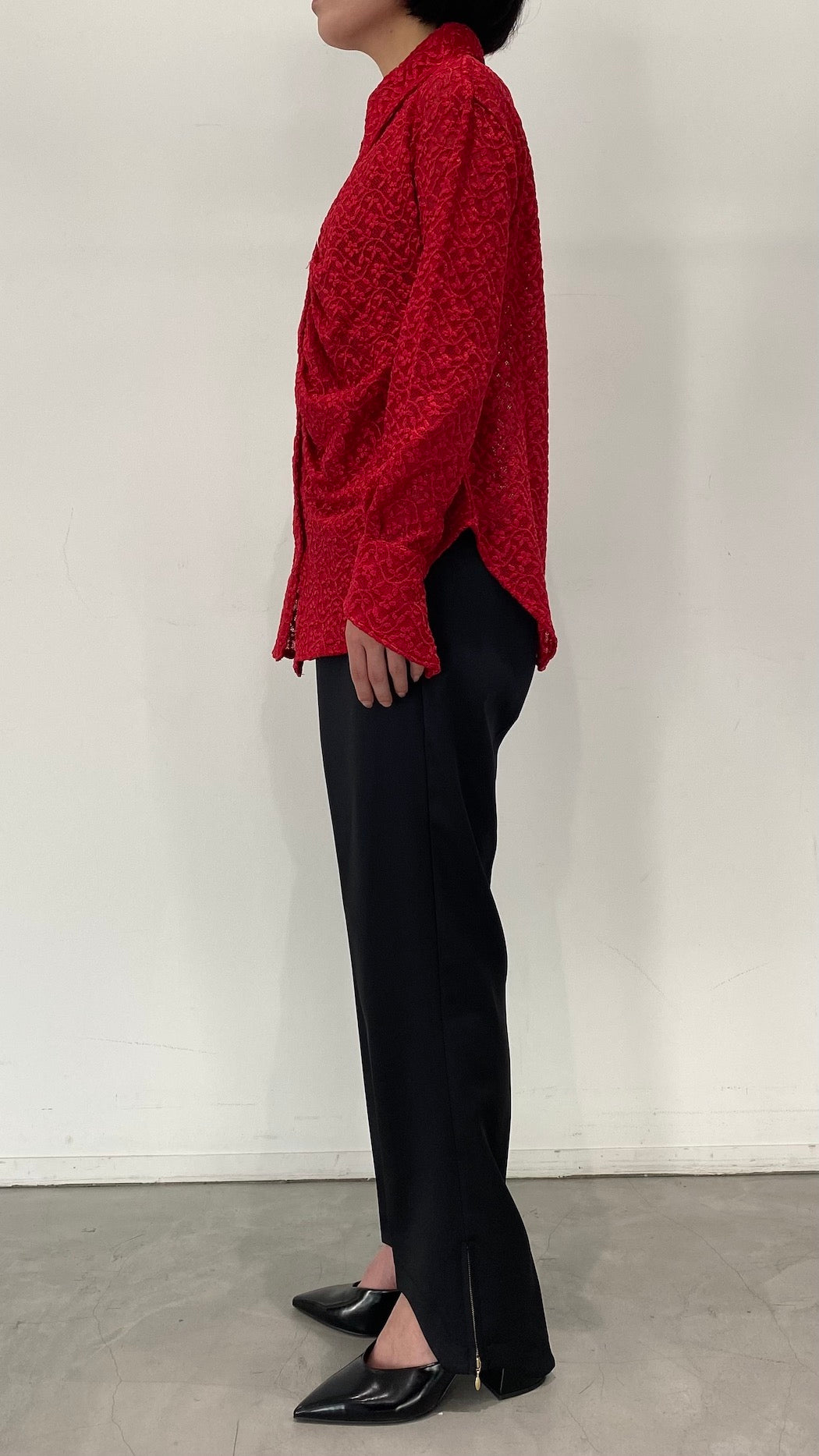 MURRAL Stretch lace shirt (Mint)