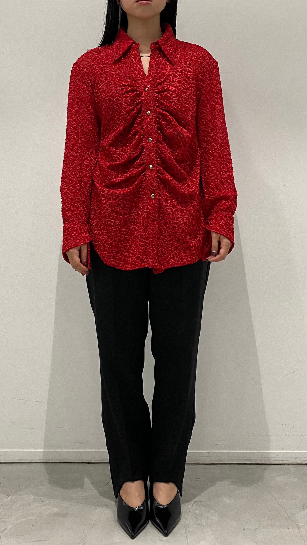 MURRAL Stretch lace shirt (Mint)
