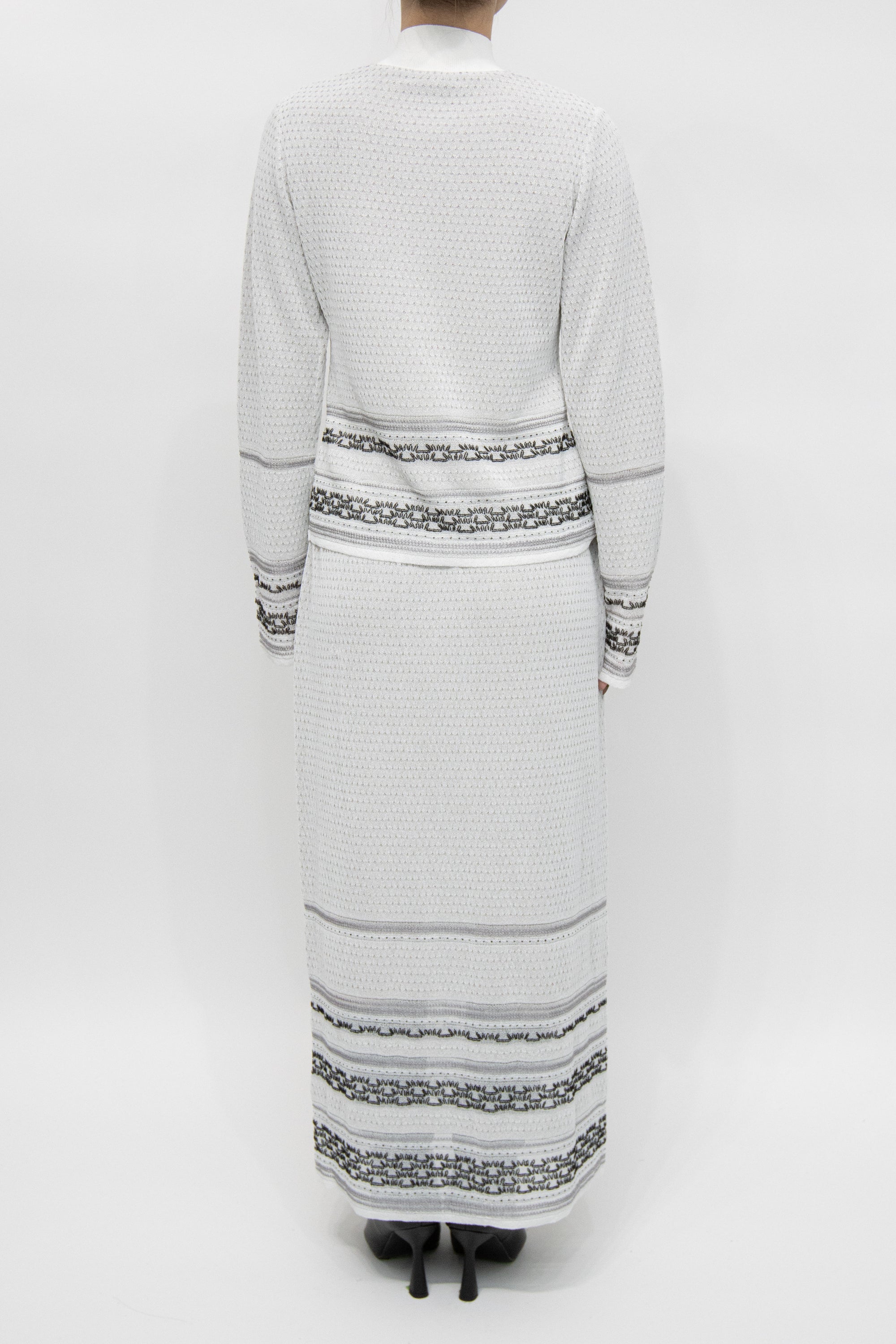 MURRAL Jewel knit top (White)
