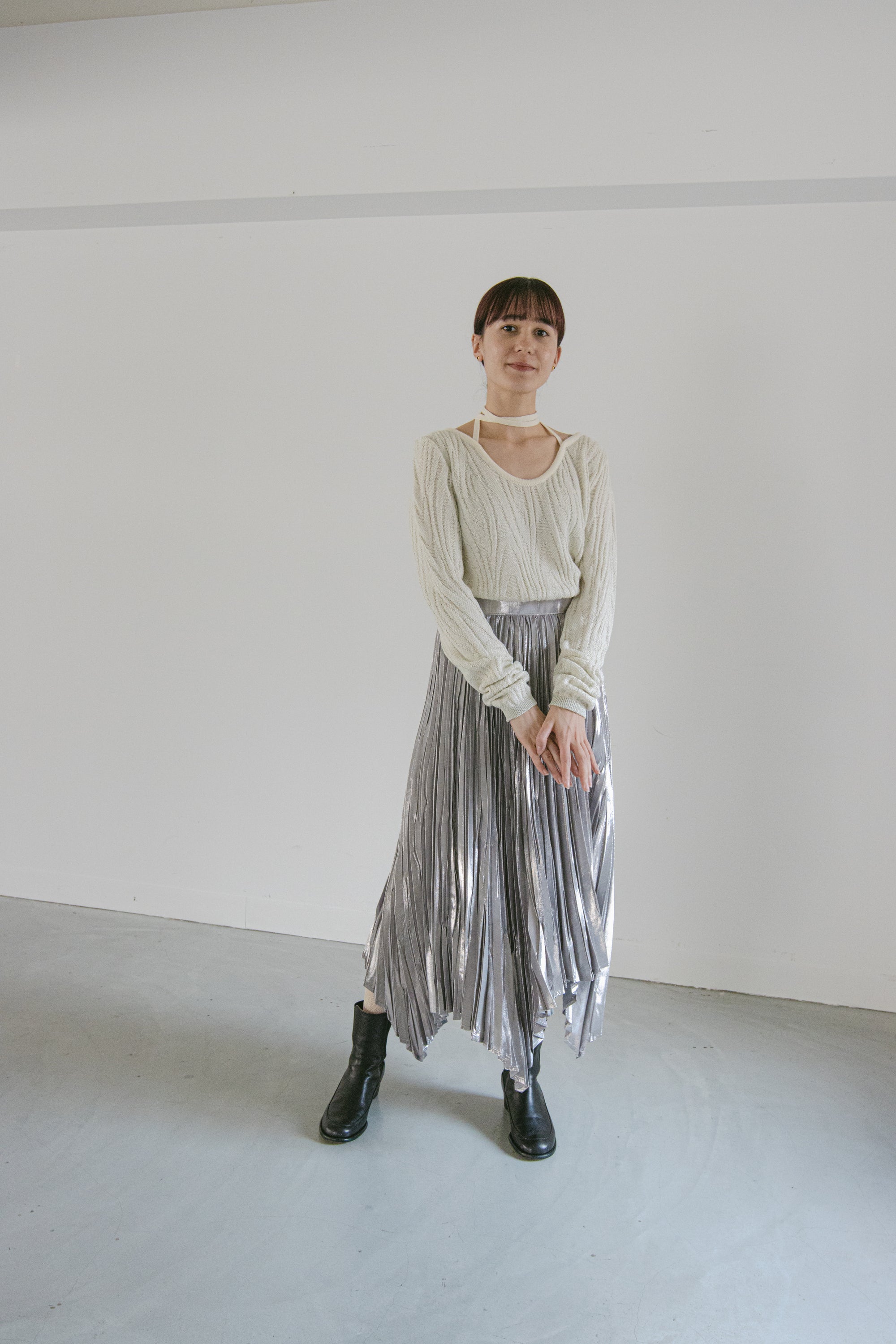 MURRAL Frost knit top (Black)