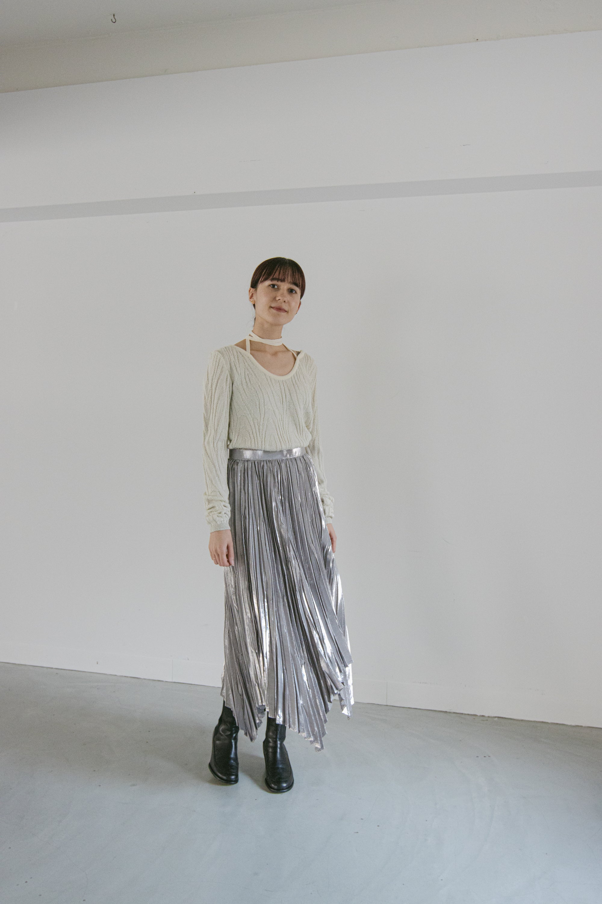 MURRAL Frost knit top (Black)