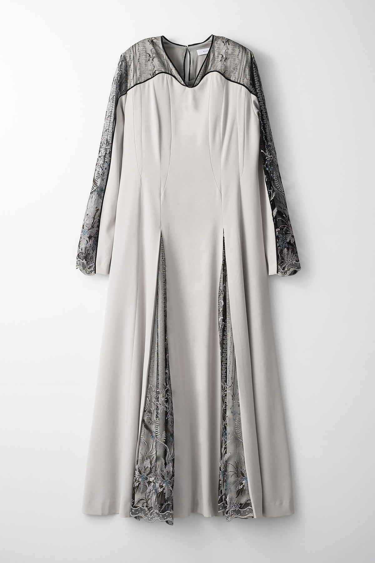 Petal lace dress (Ice gray)