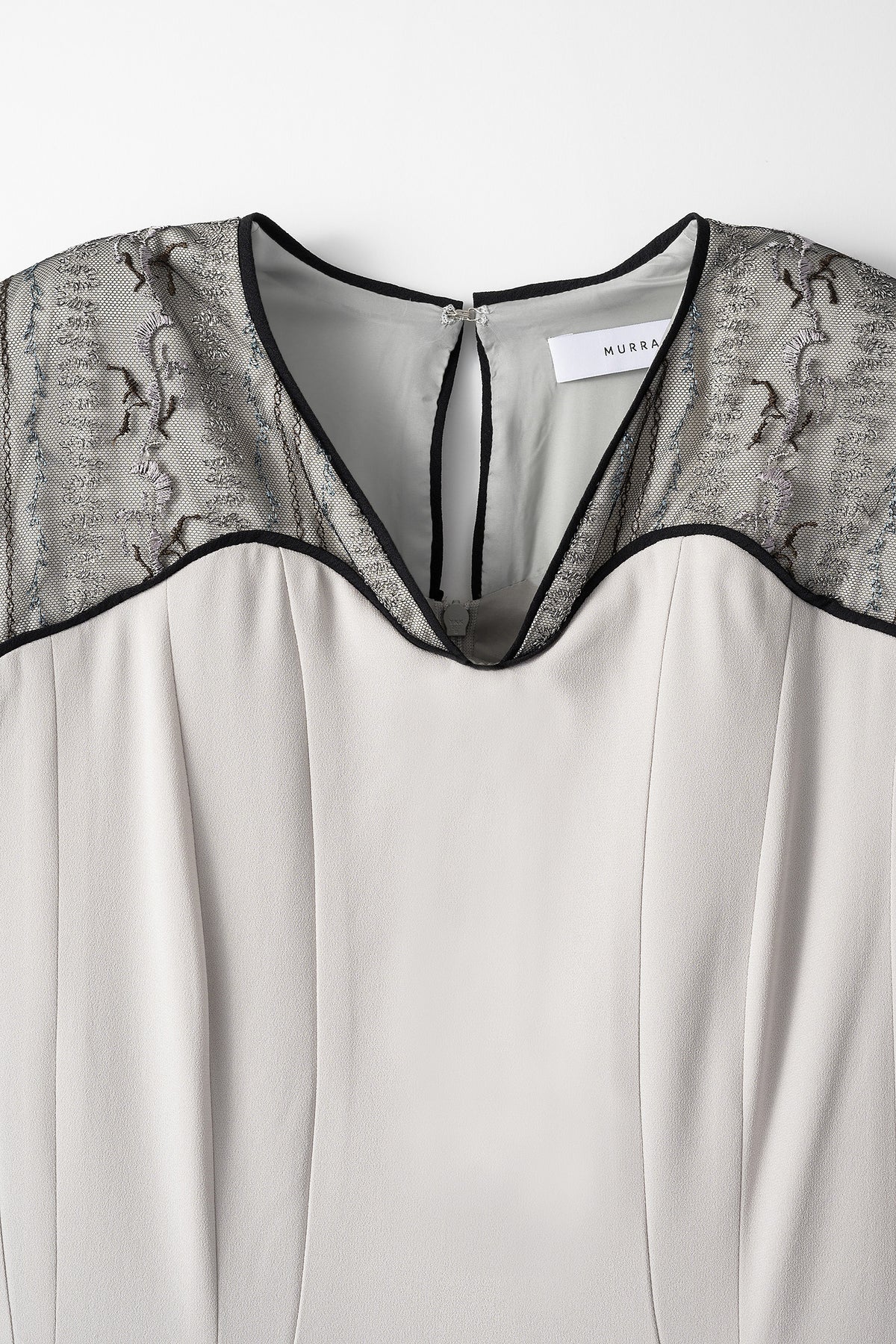 Petal lace dress (Ice gray)