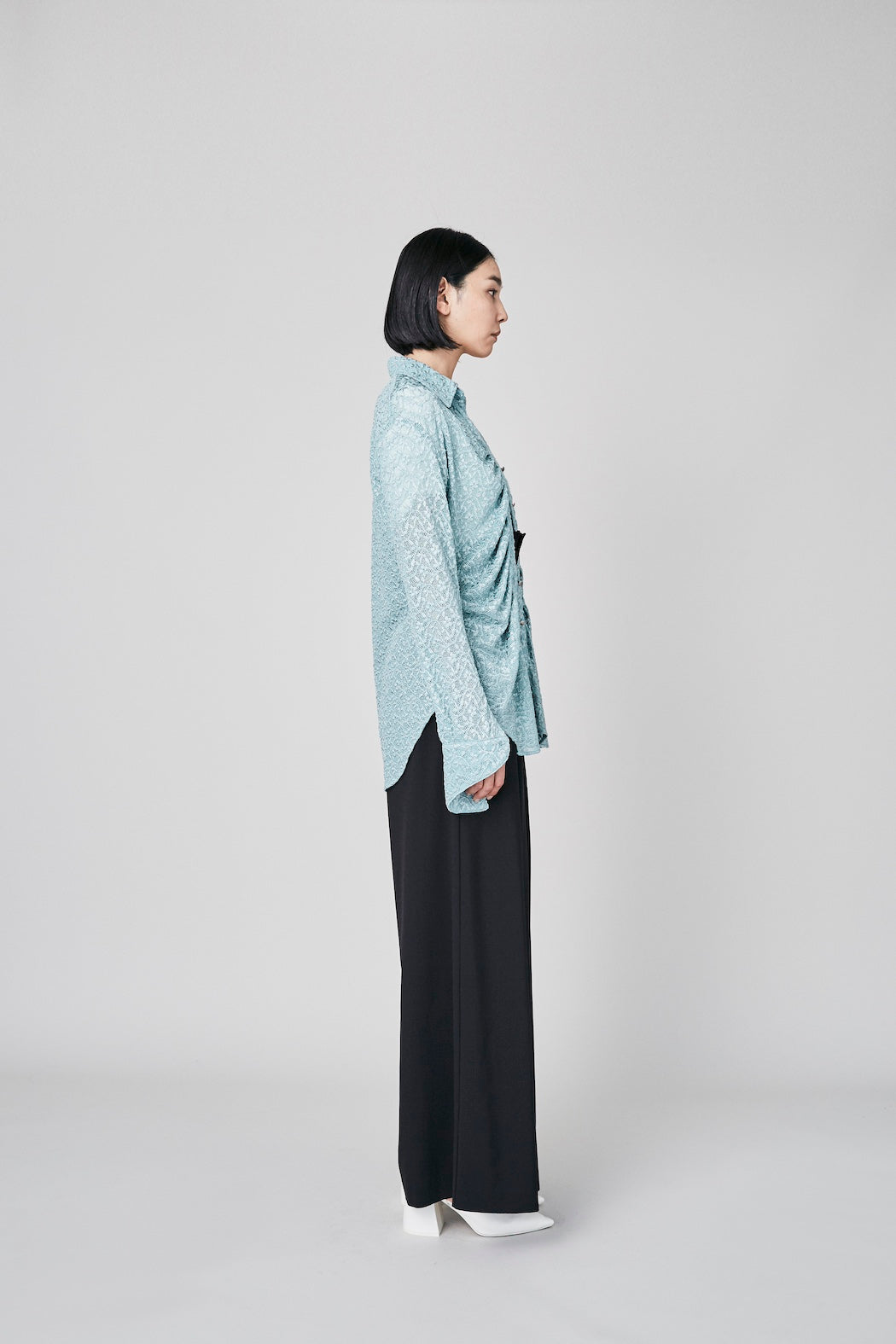 Stretch lace shirt (Mint)