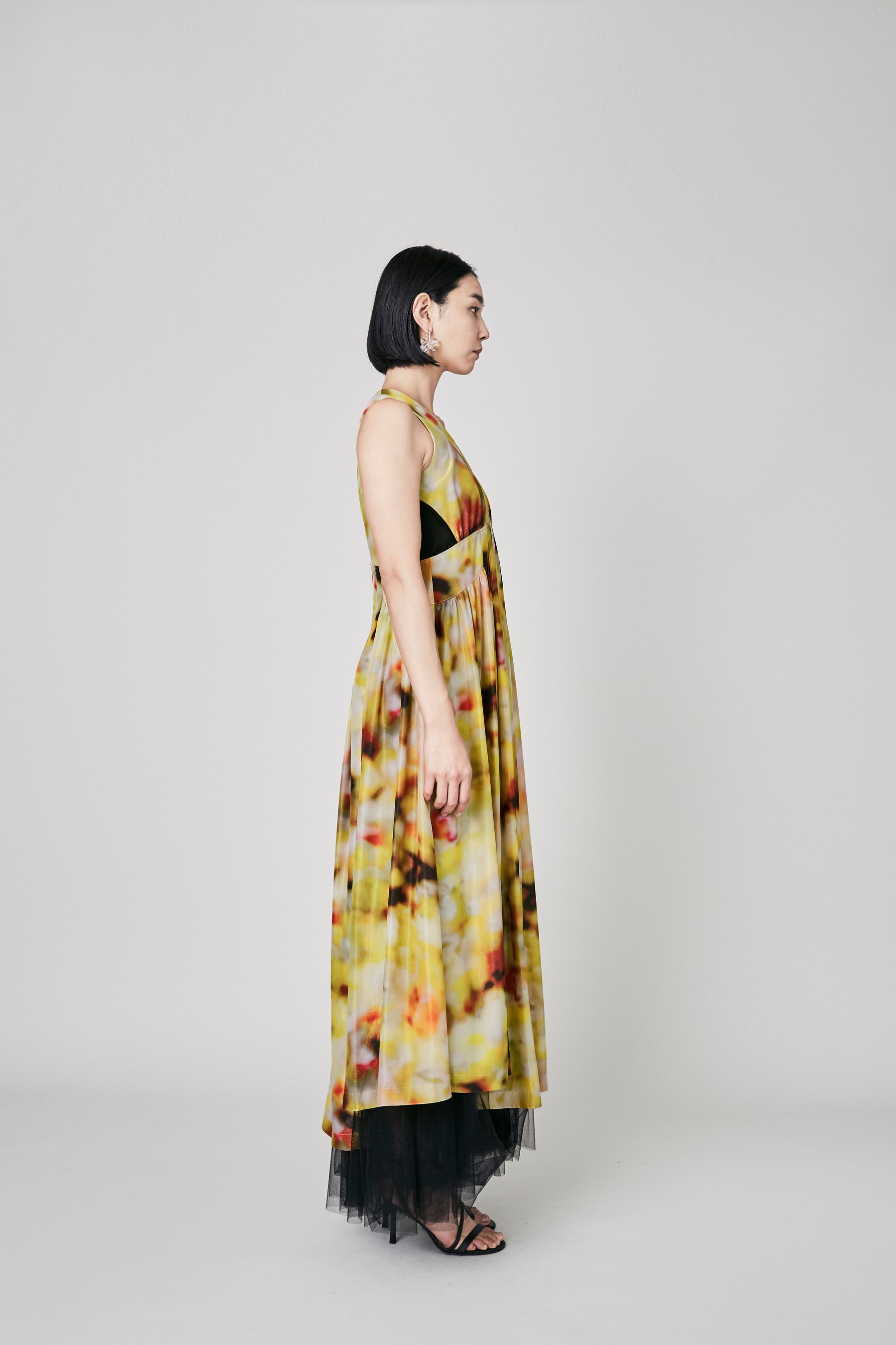 "Dizzy" layered dress (Yellow)