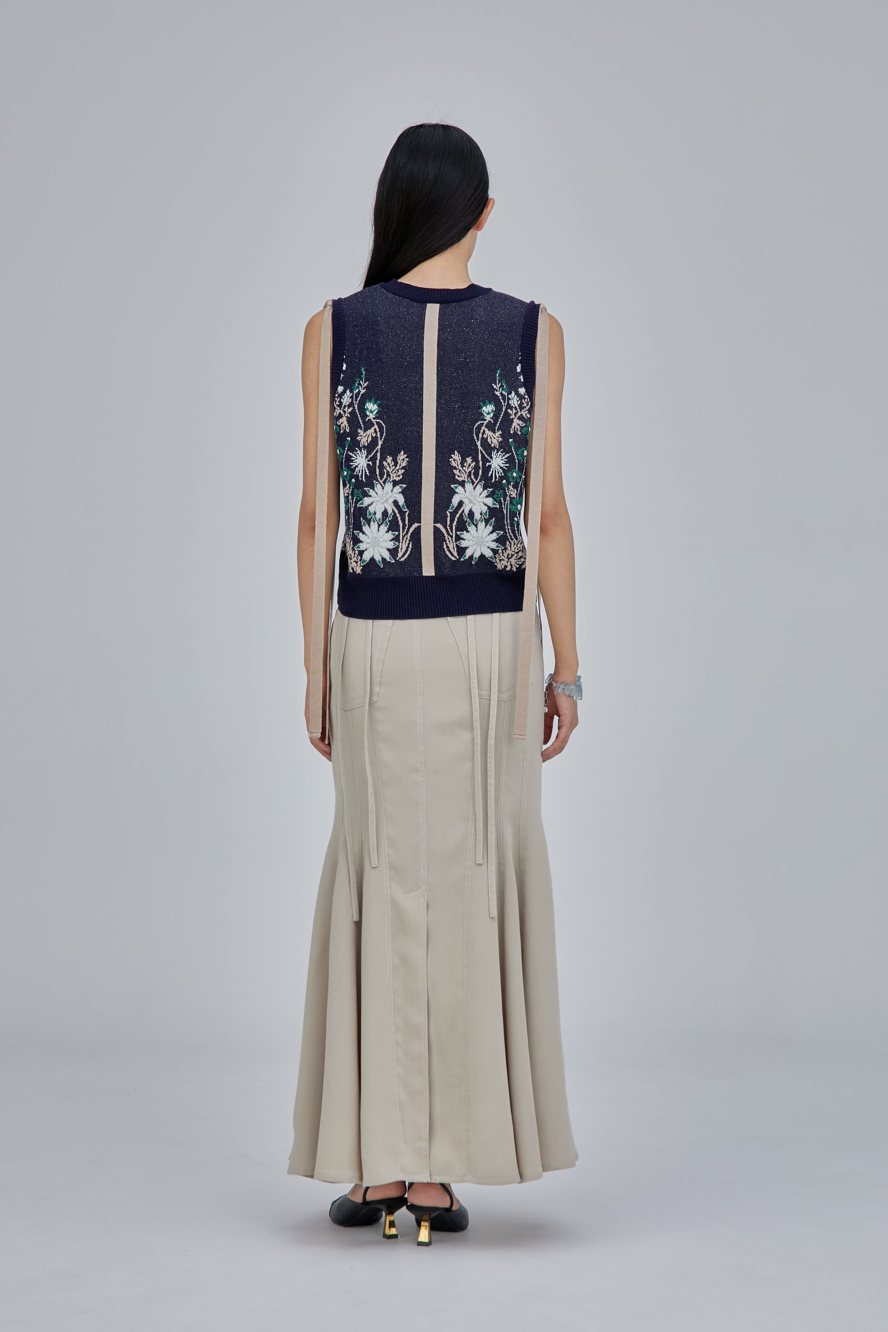 Umbrella mermaid skirt (Beige)
