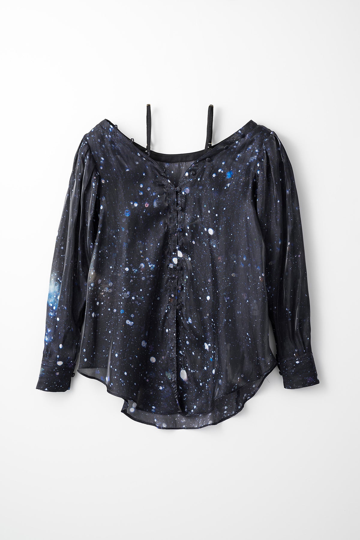 "Letter" long shirt (Black)