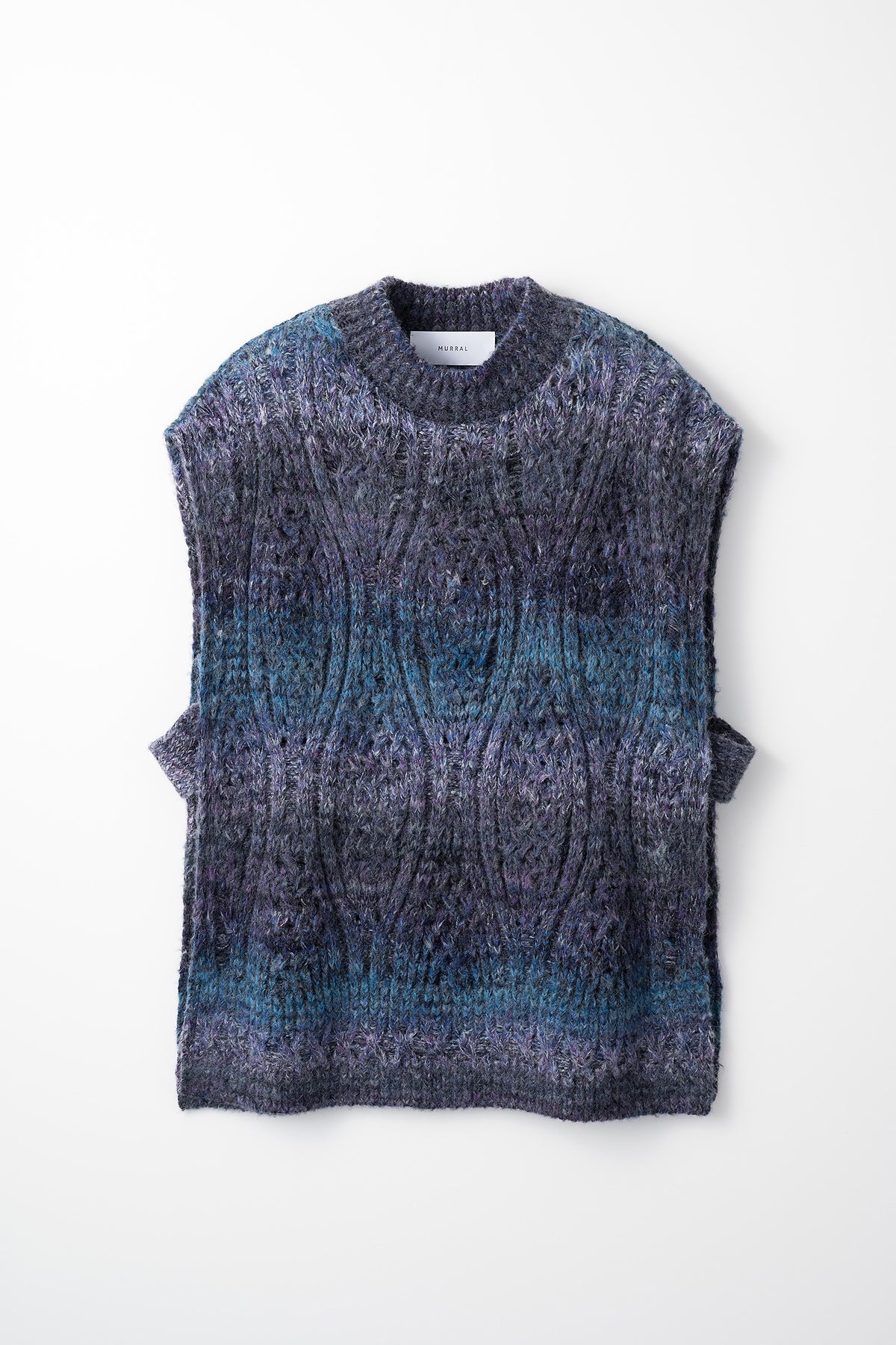 Hazy knit vest (Blue)