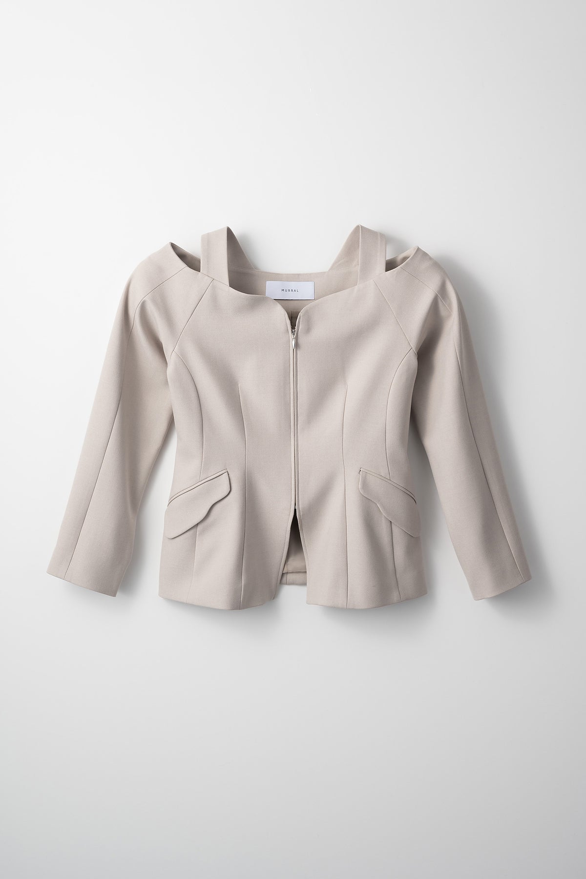 Melt off shoulder jacket (Ivory)