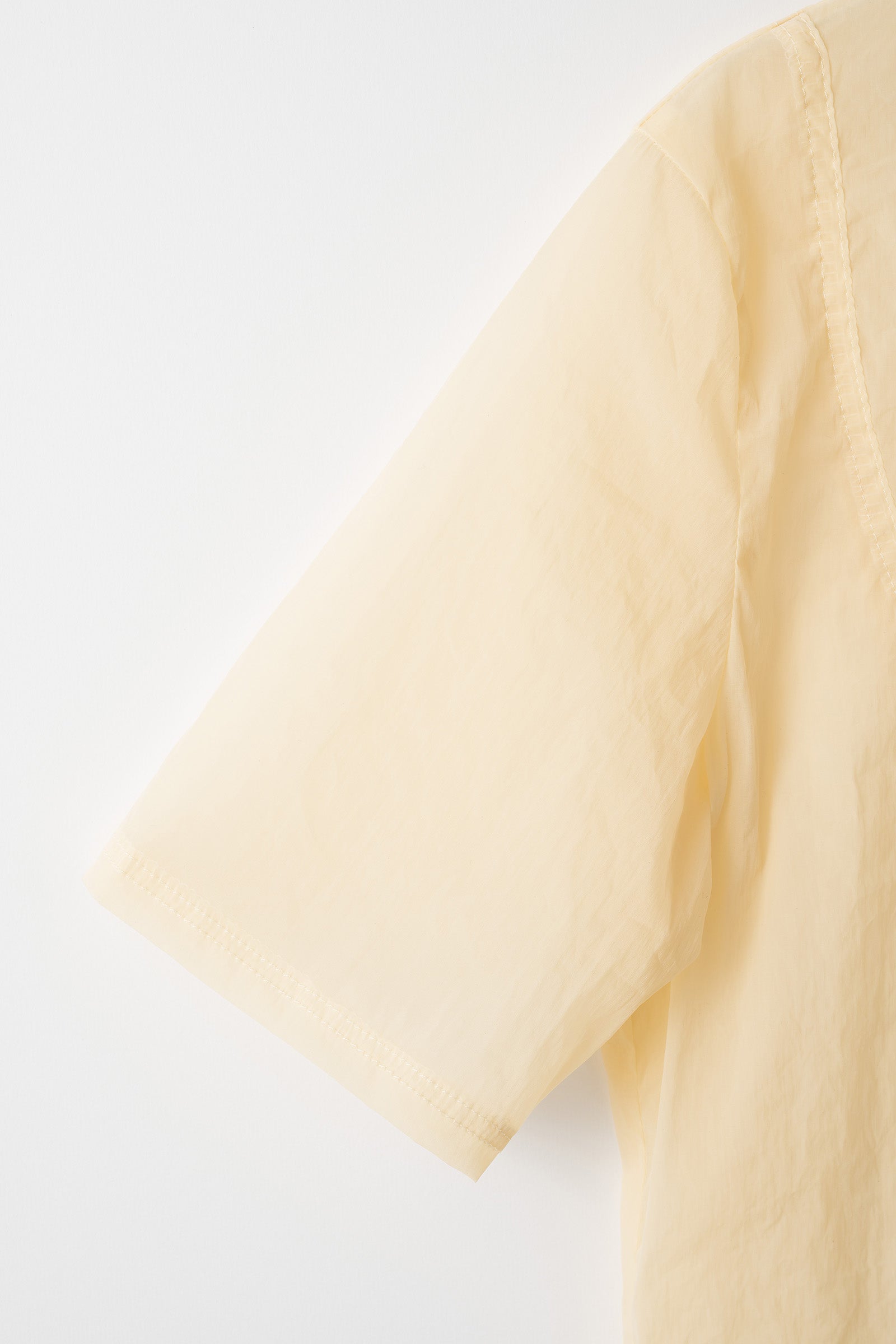 Translucent short sleeve top (Beige)