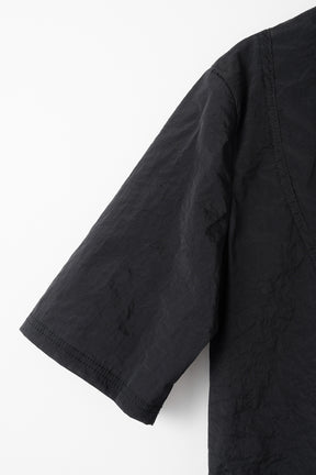 Translucent short sleeve top (Black)