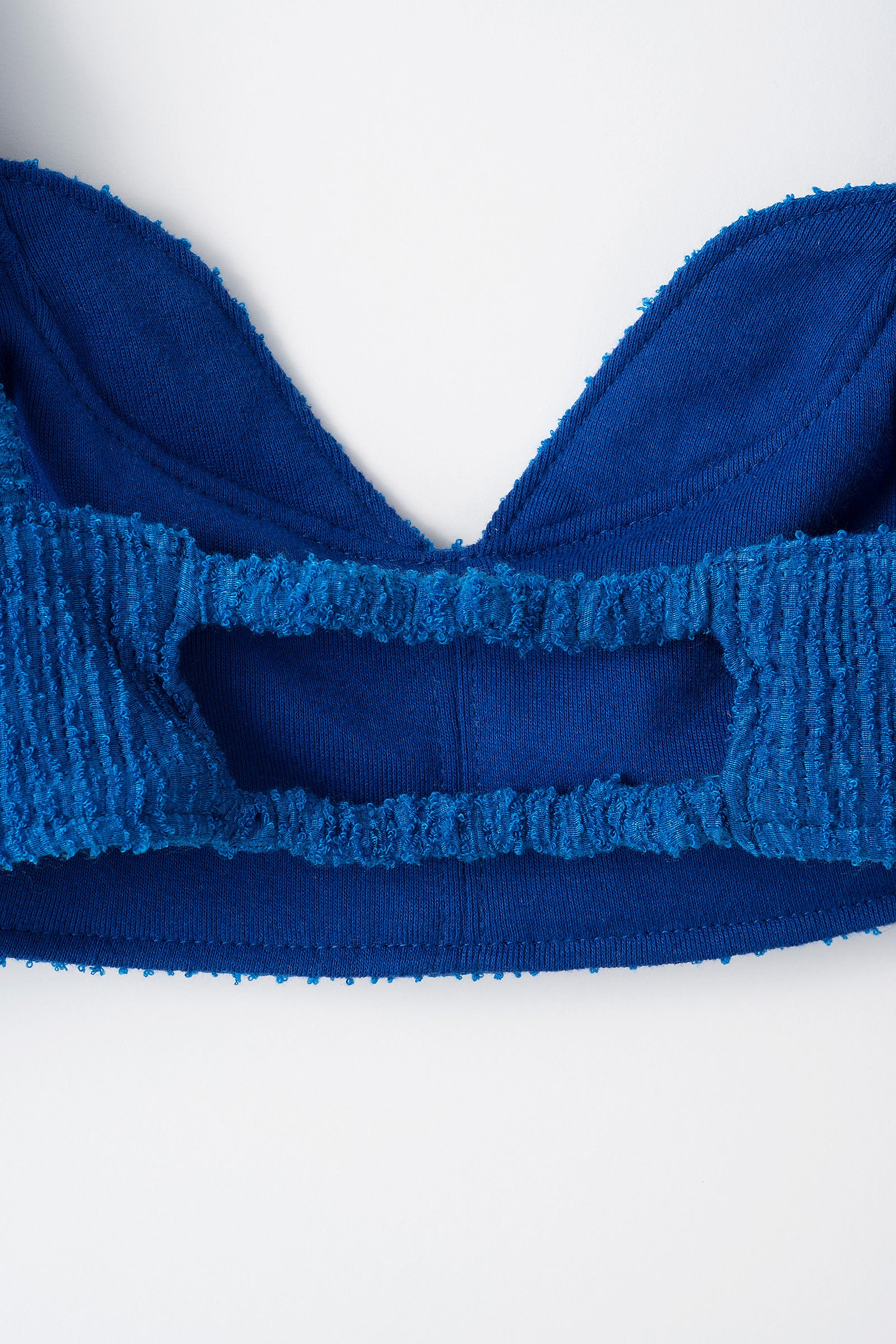 Unevenness bra top (Blue)