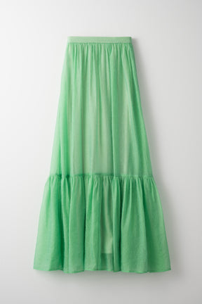 Fluffy jacquard skirt (Light green)