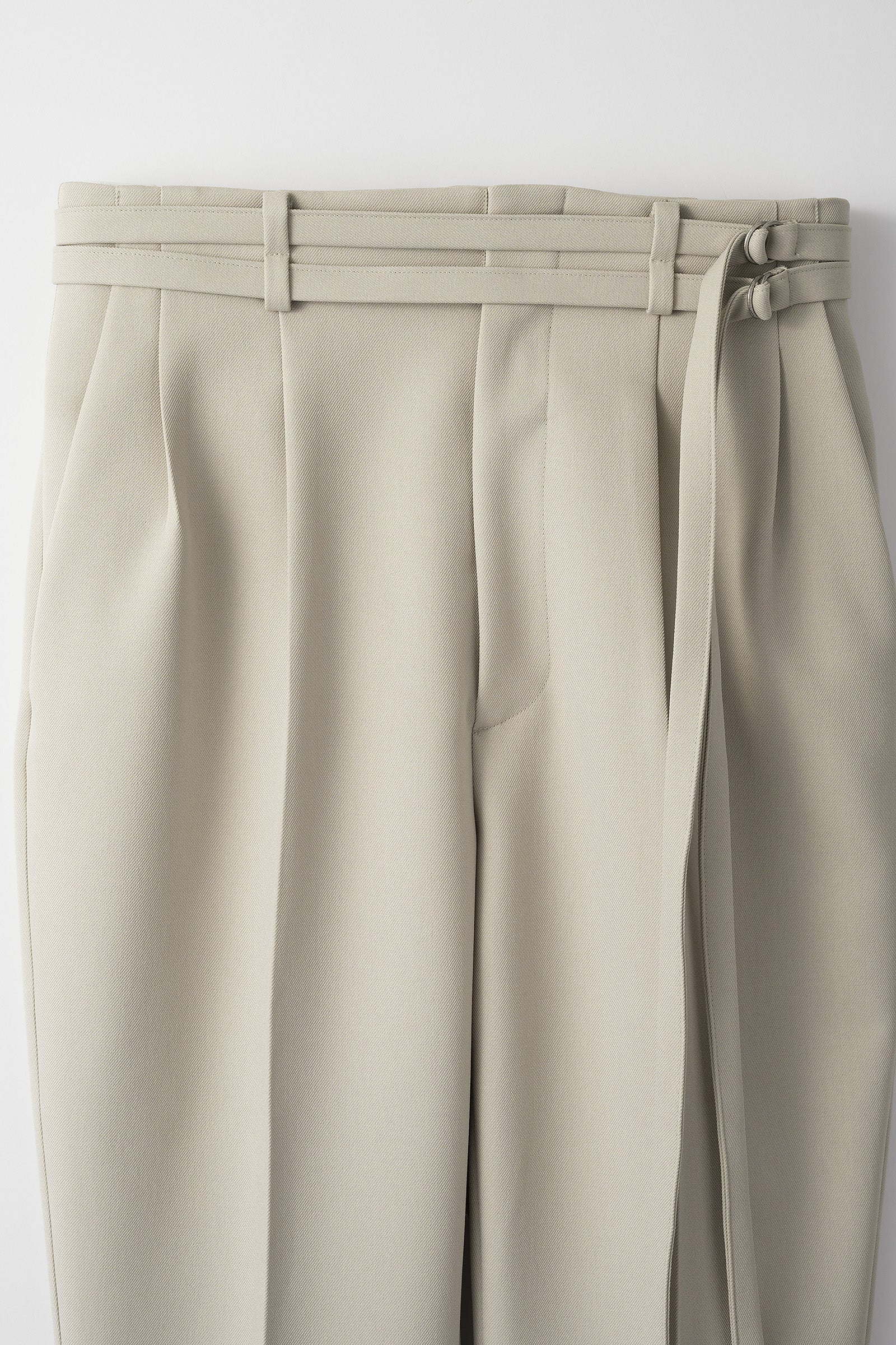 Flow string trousers (Light gray)