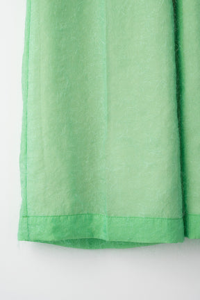 Fluffy jacquard trousers (Light green)