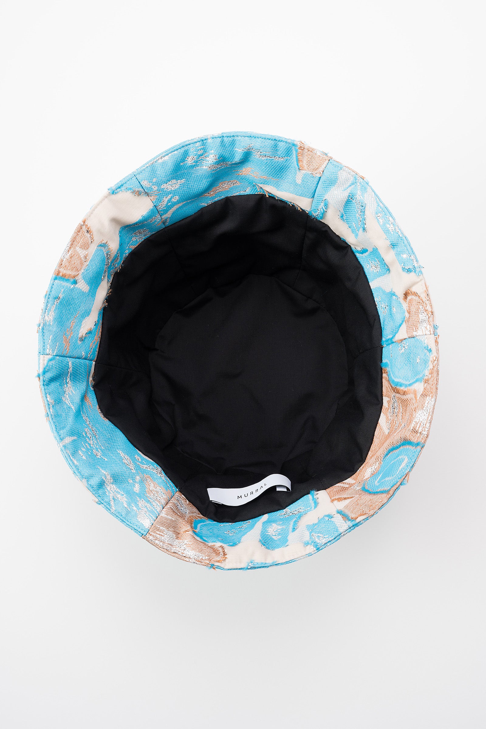 Flower quartz jacquard hat (Light blue)