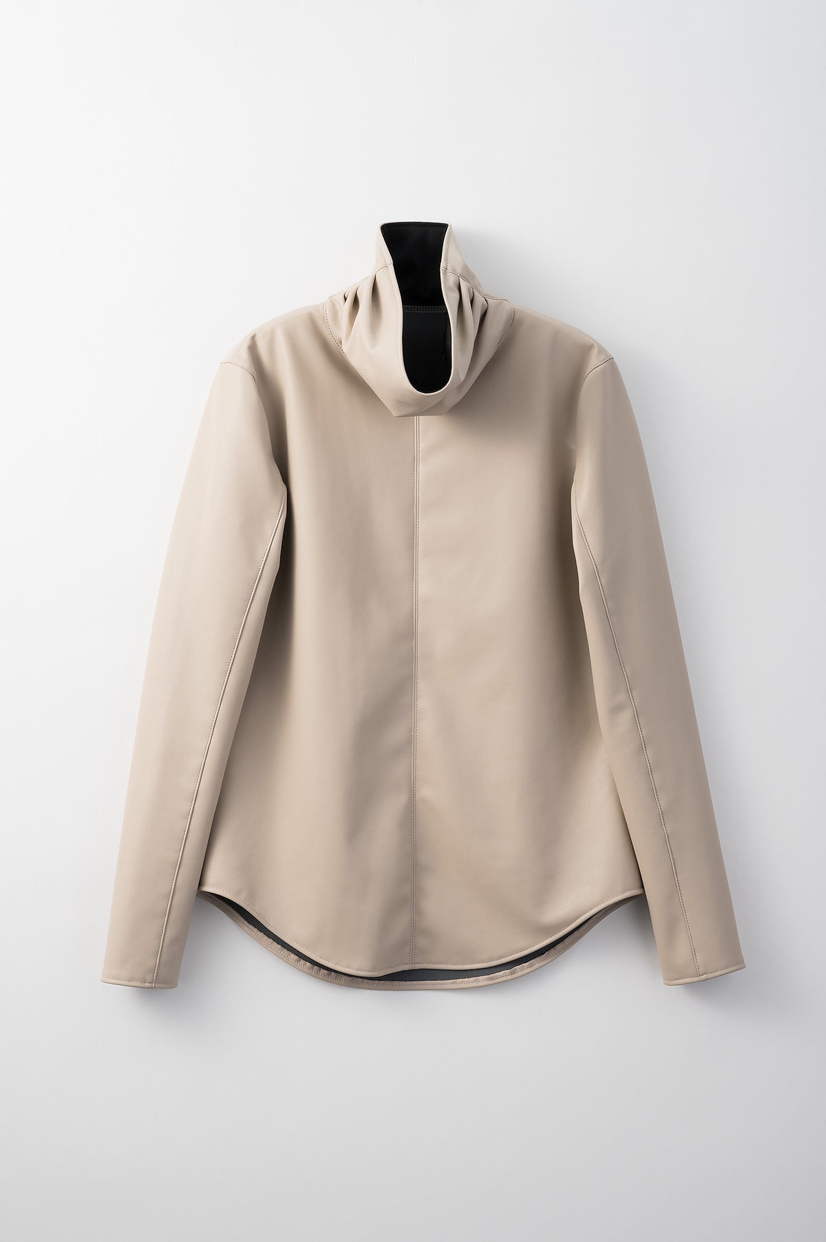 Stretch leather top (Ivory)