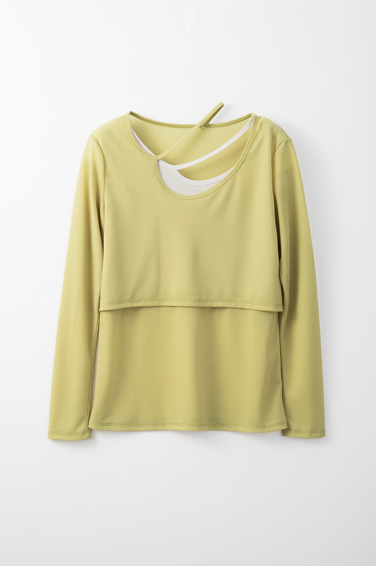 Sheer layered top (Yellow)