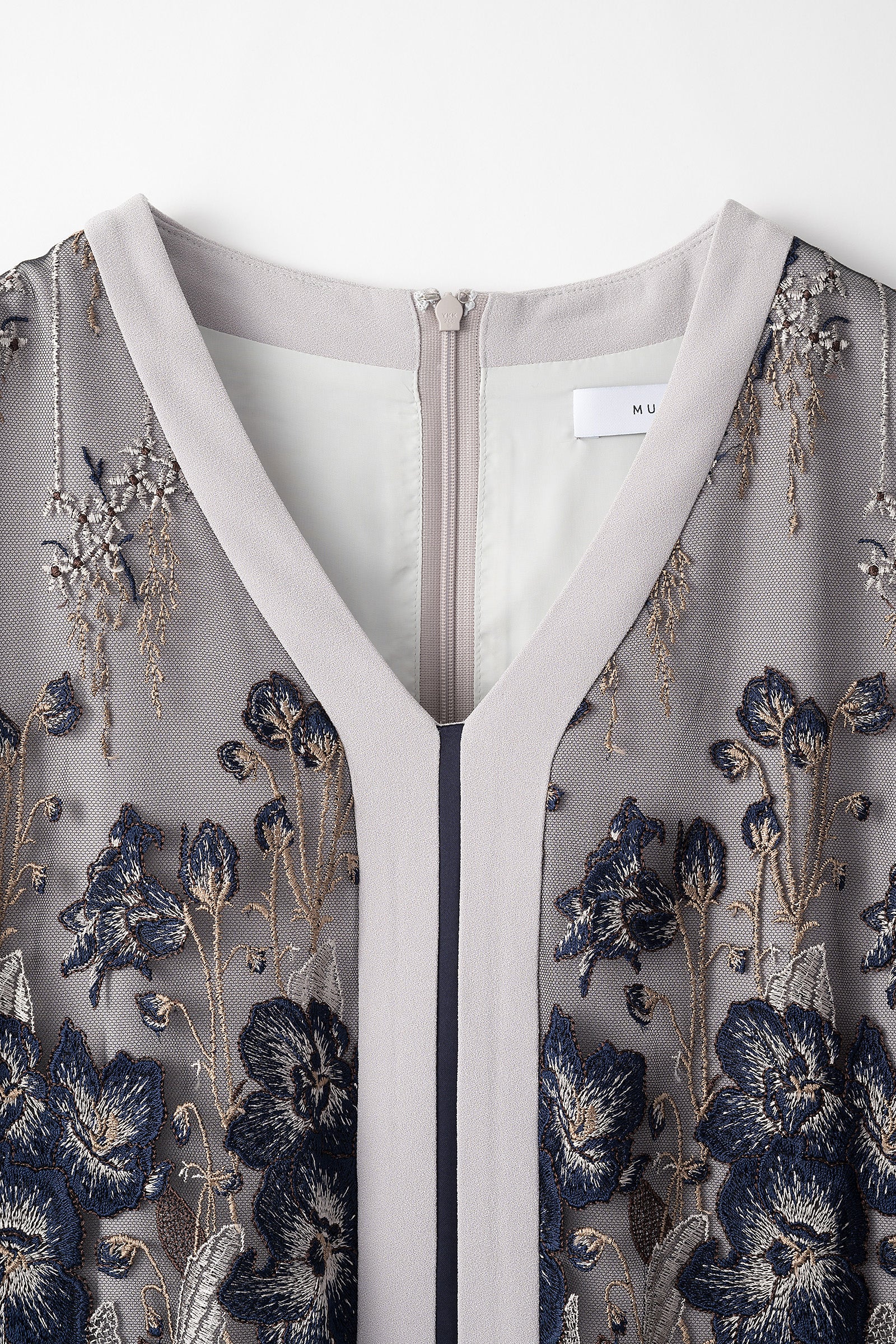Everlasting embroidery lace dress (Navy)