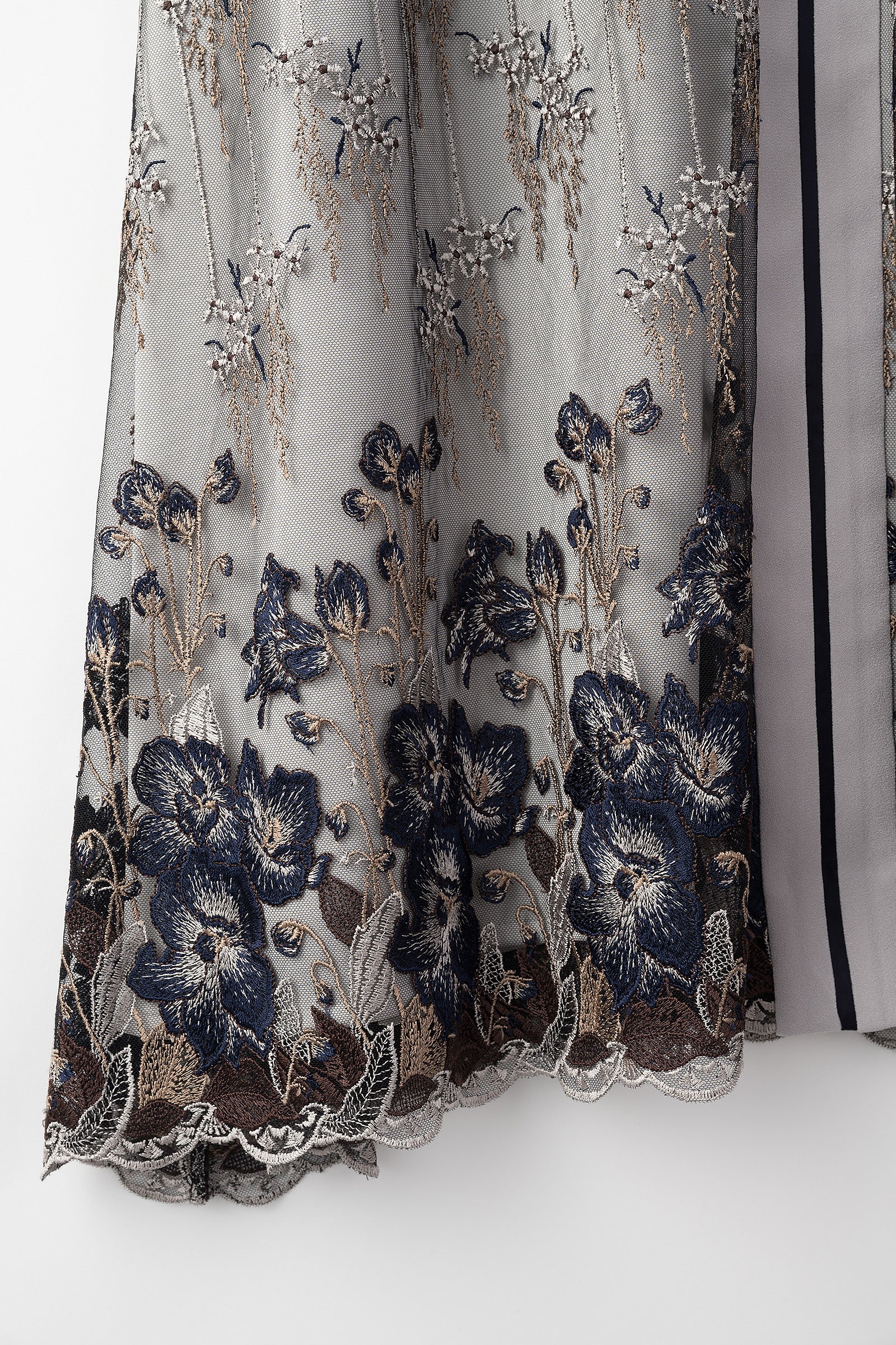 Everlasting embroidery lace dress (Navy)
