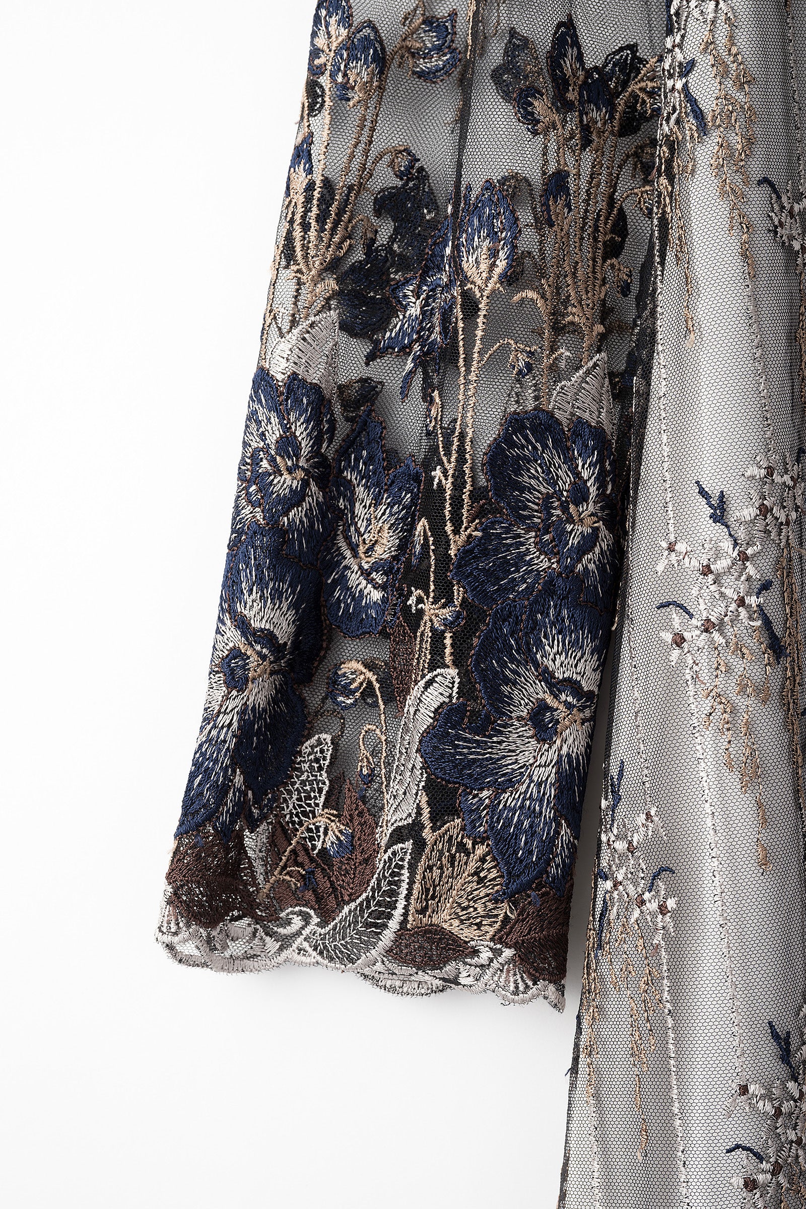 Everlasting embroidery lace dress (Navy)