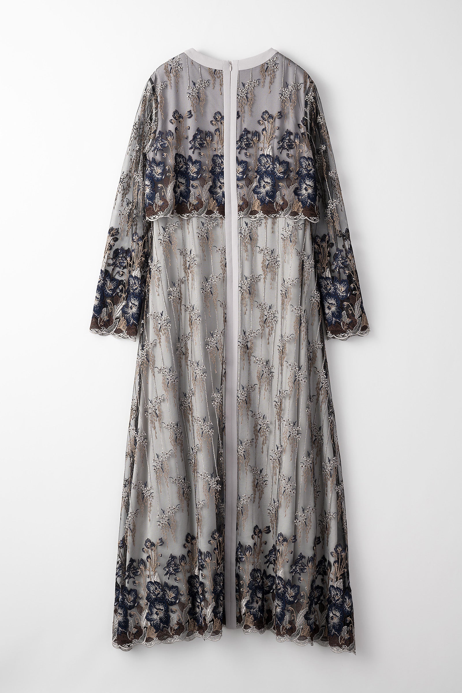 Everlasting embroidery lace dress (Navy)