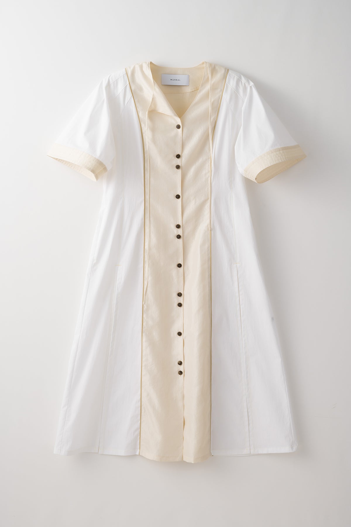 Slit long shirts(White)
