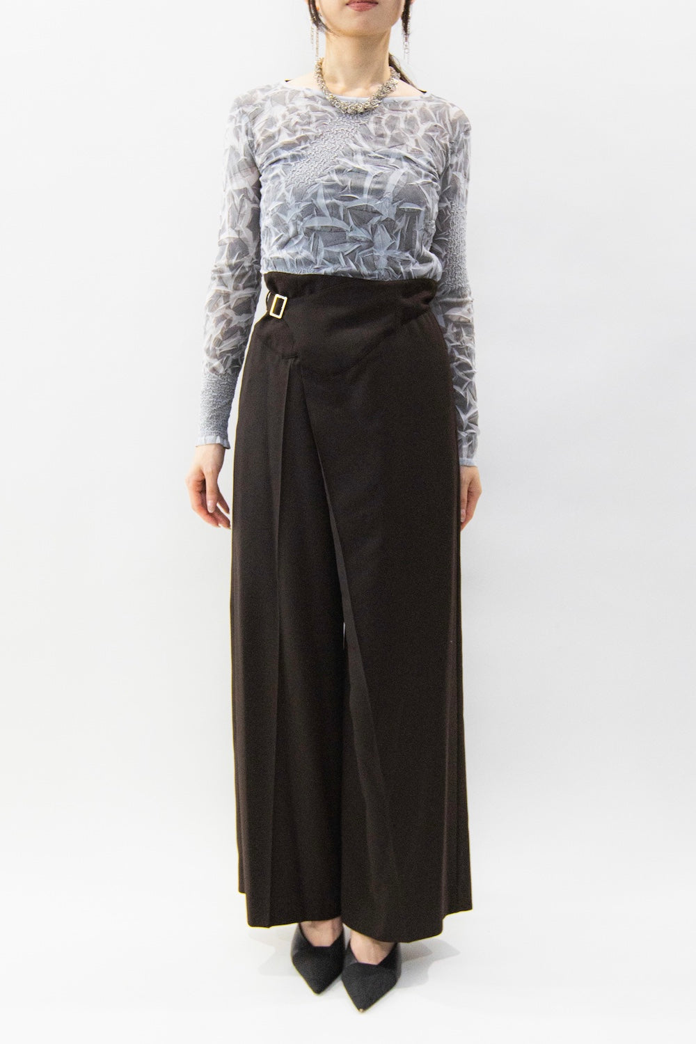 MURRAL Gurkha asymmetry slacks (Brown)