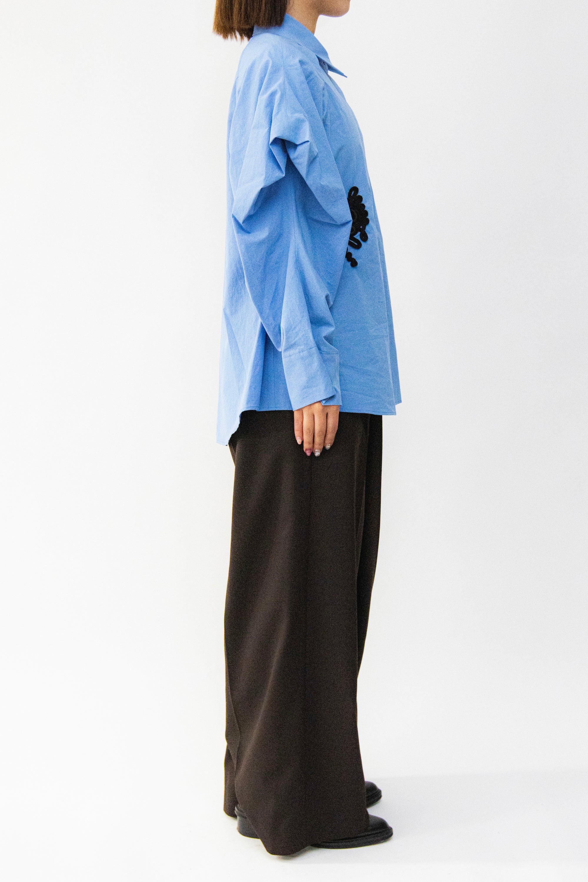 MURRAL Trillium embroidered shirt (Pale mint)