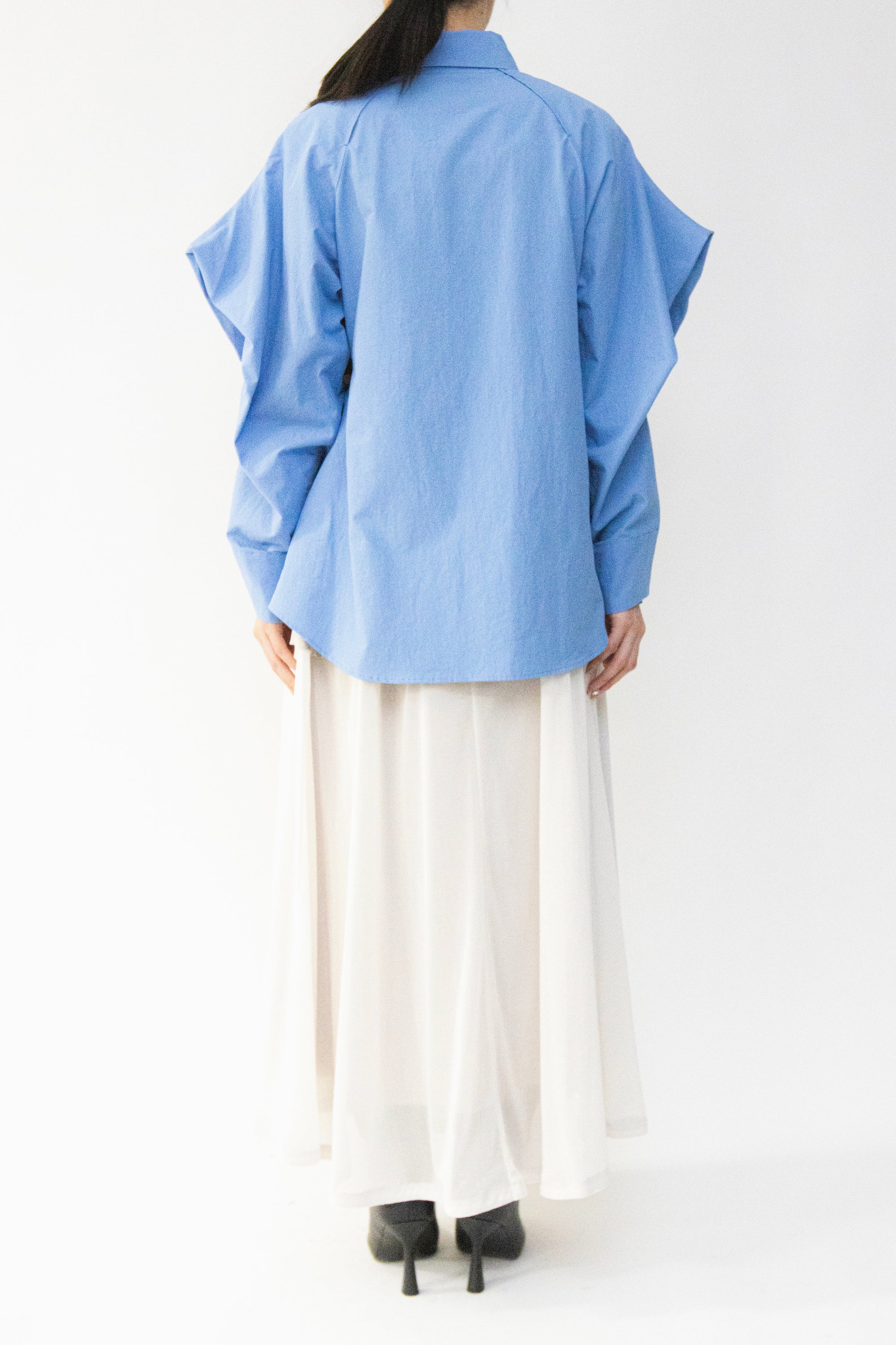 MURRAL Trillium embroidered shirt (Blue)