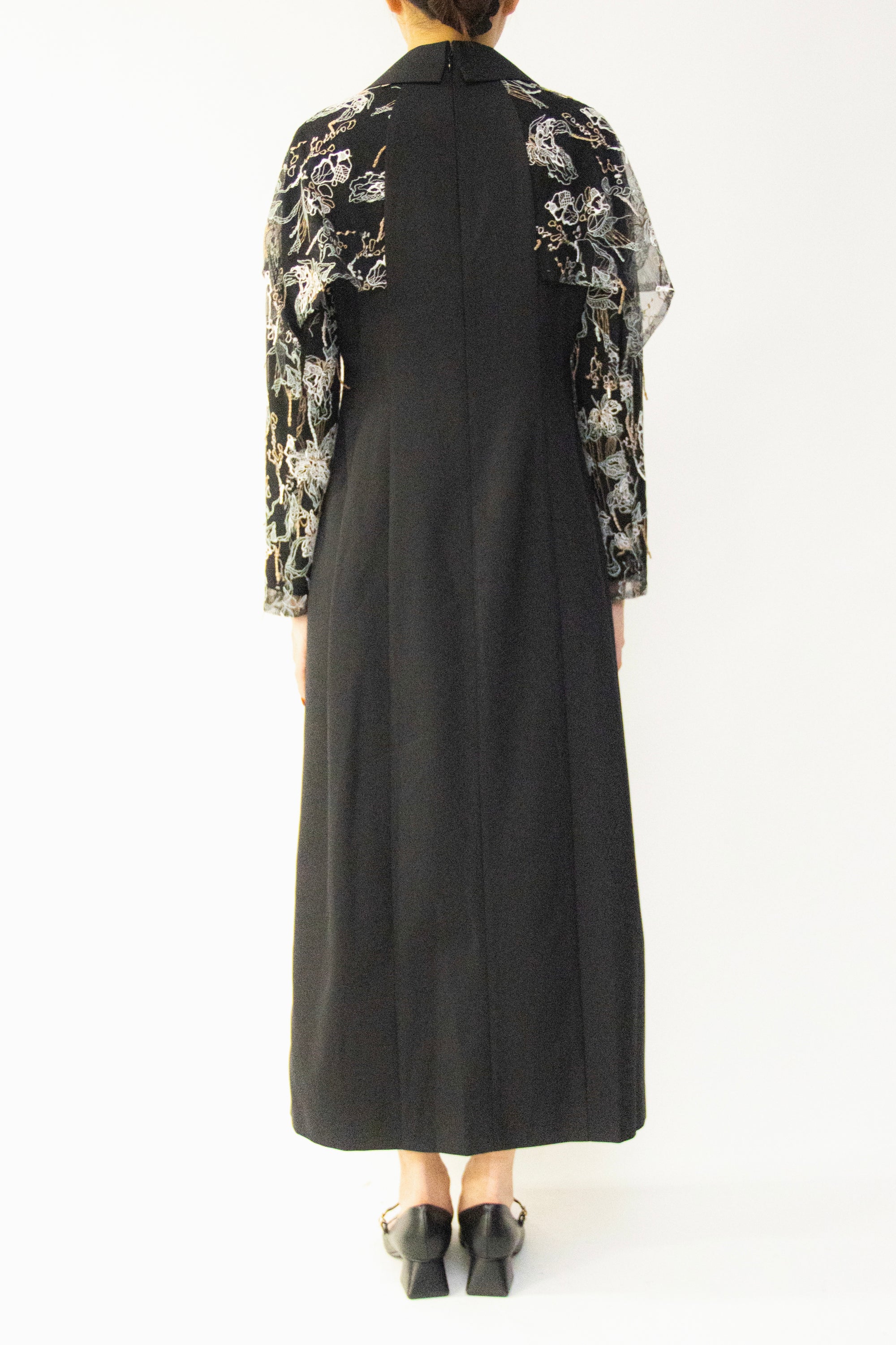MURRAL Tears flower lace dress (Gray)