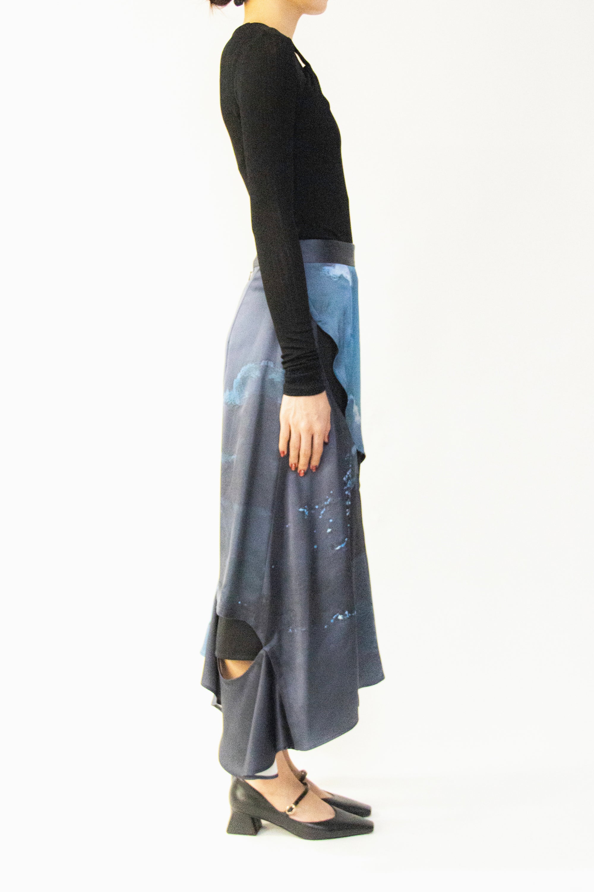 MURRAL Moon road skirt (Blue)