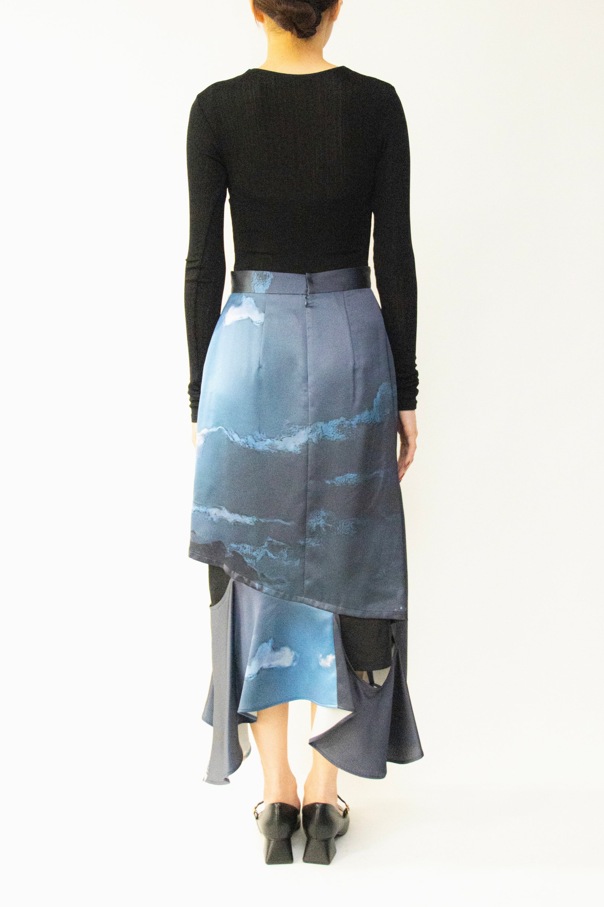 MURRAL Moon road skirt (Blue)