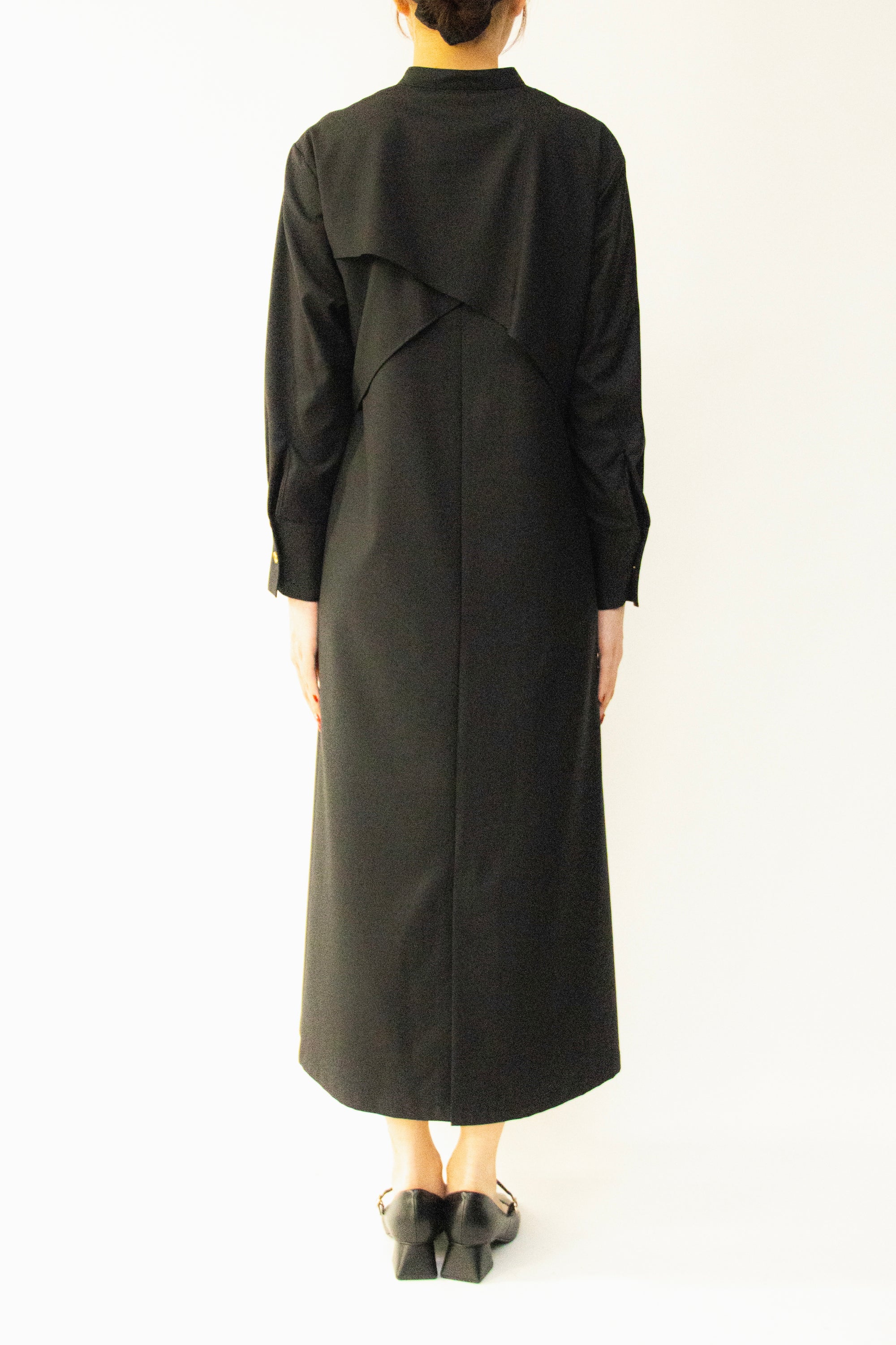 MURRAL Cape belt dress (Beige)