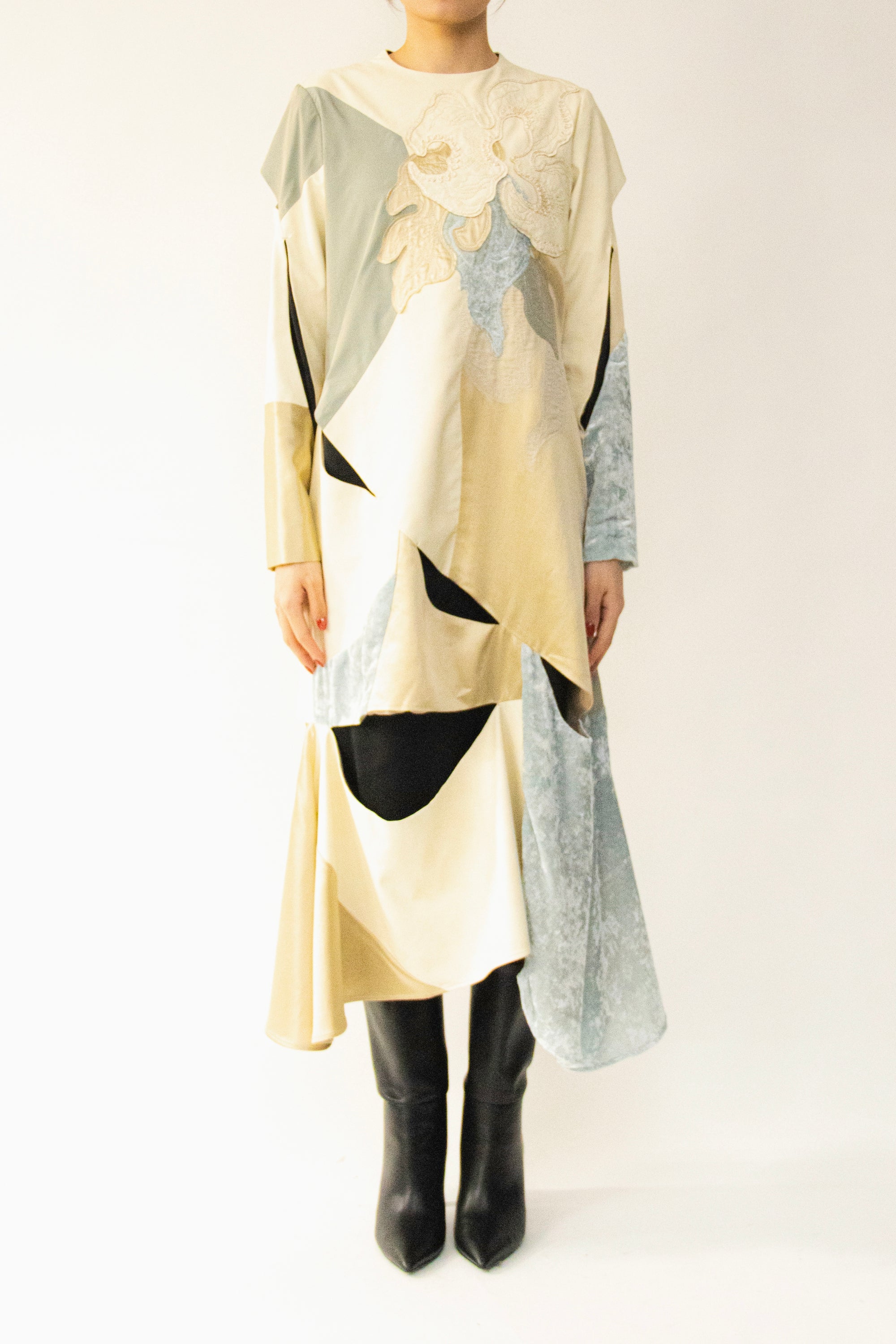 MURRAL Patchwork embroidered dress (Multi)