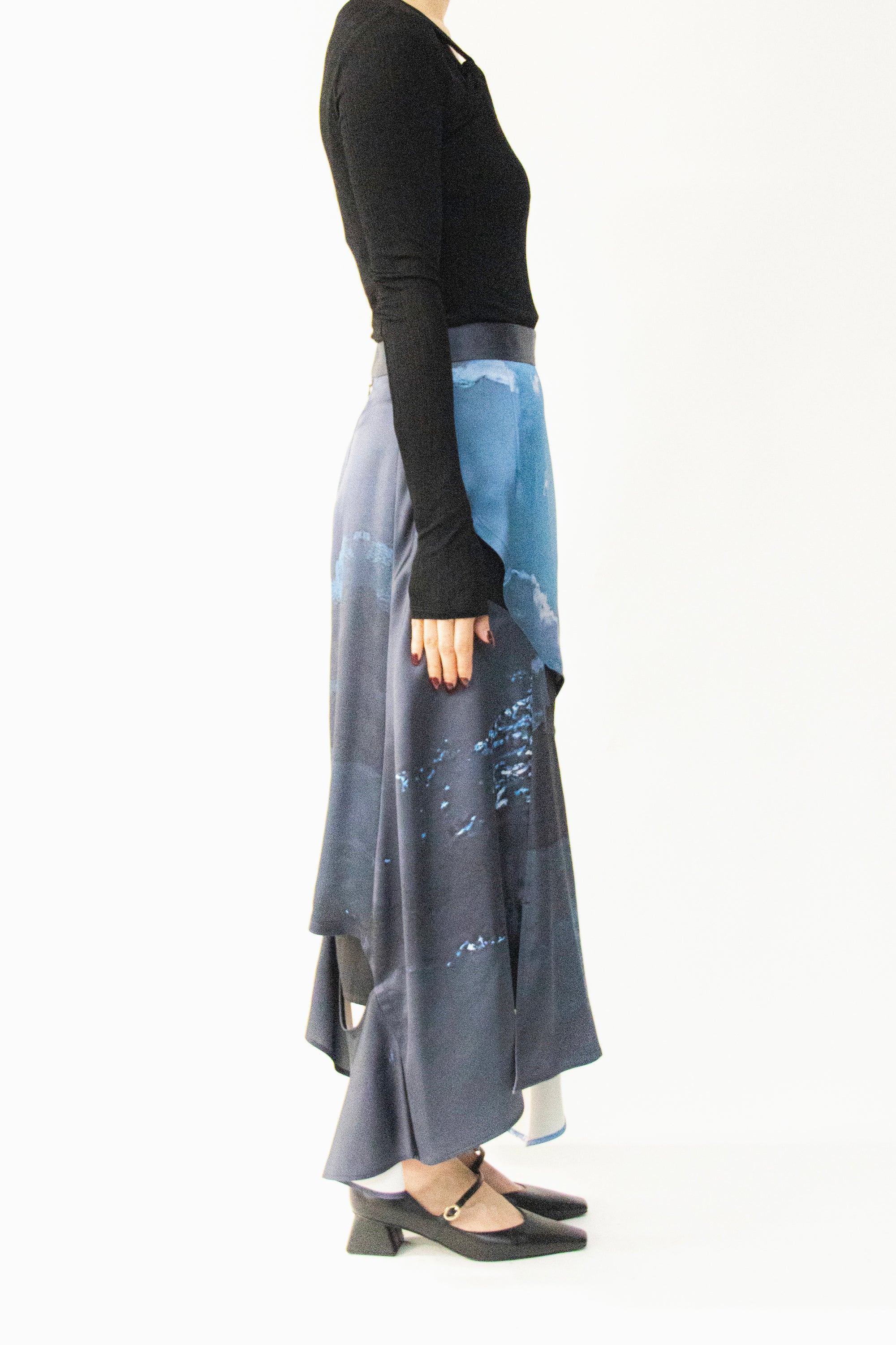 MURRAL Moon road skirt (Blue)