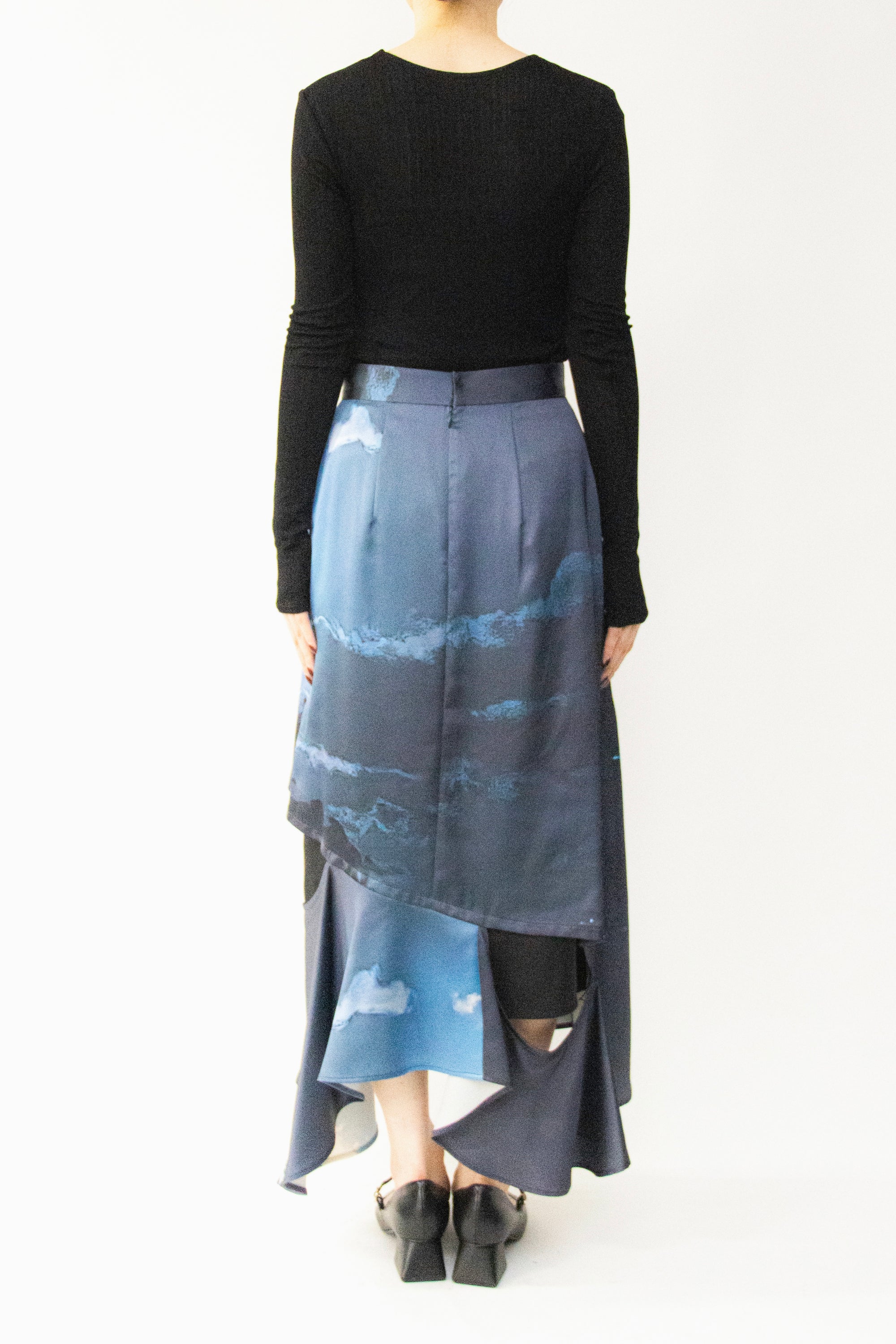 MURRAL Moon road skirt (Blue)