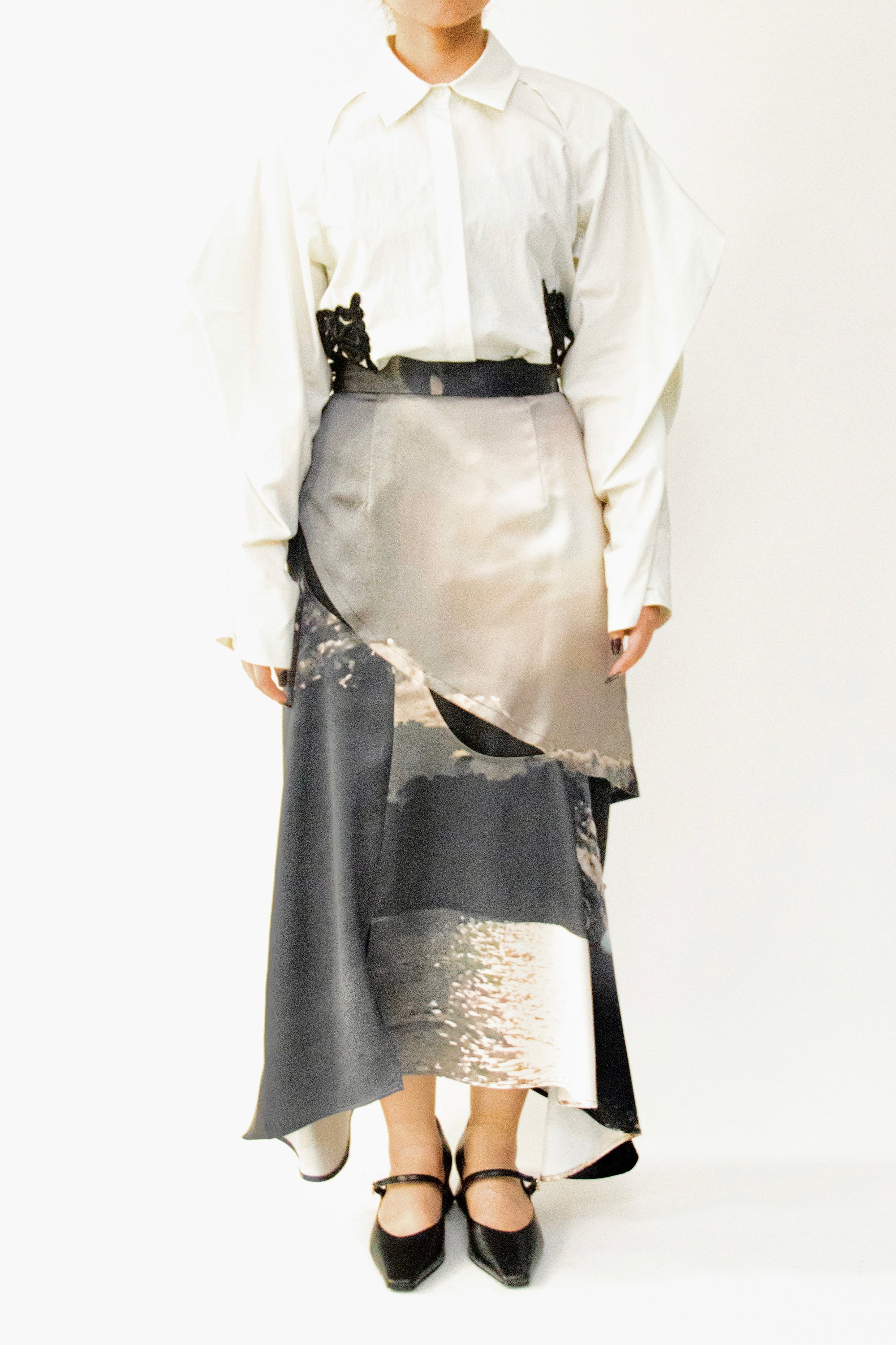 MURRAL Moon road skirt (Blue)