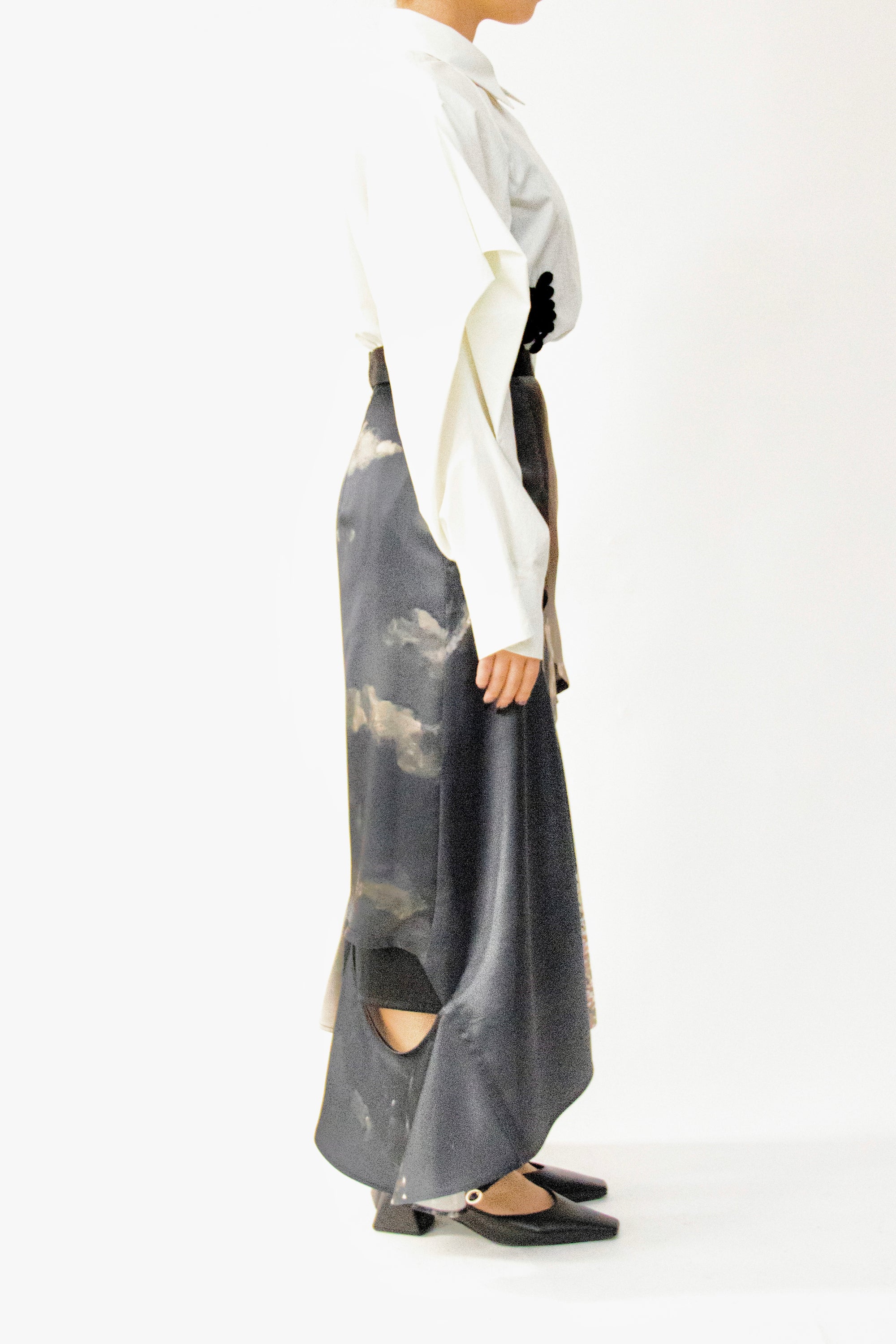 MURRAL Moon road skirt (Blue)