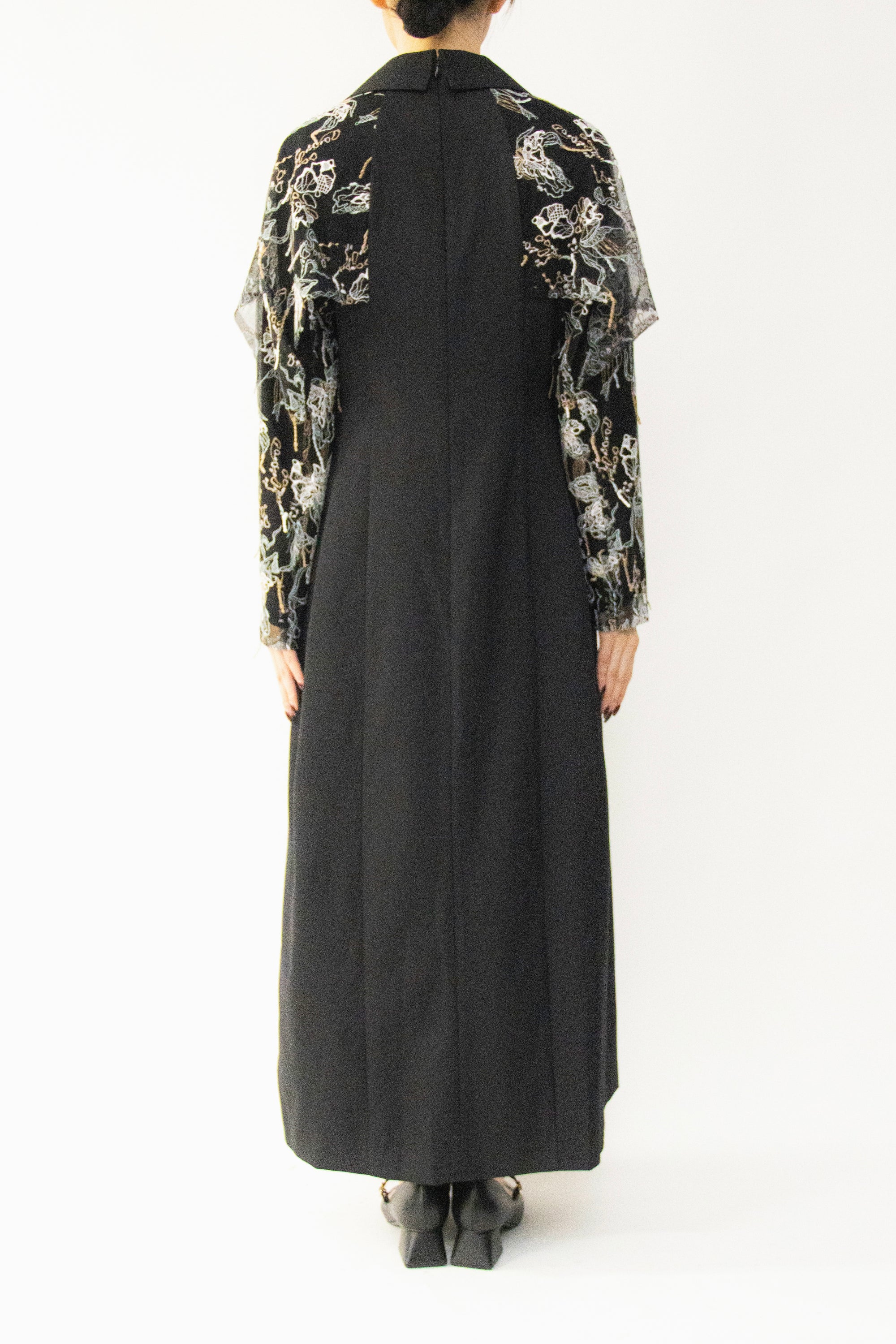 MURRAL Tears flower lace dress (Gray)