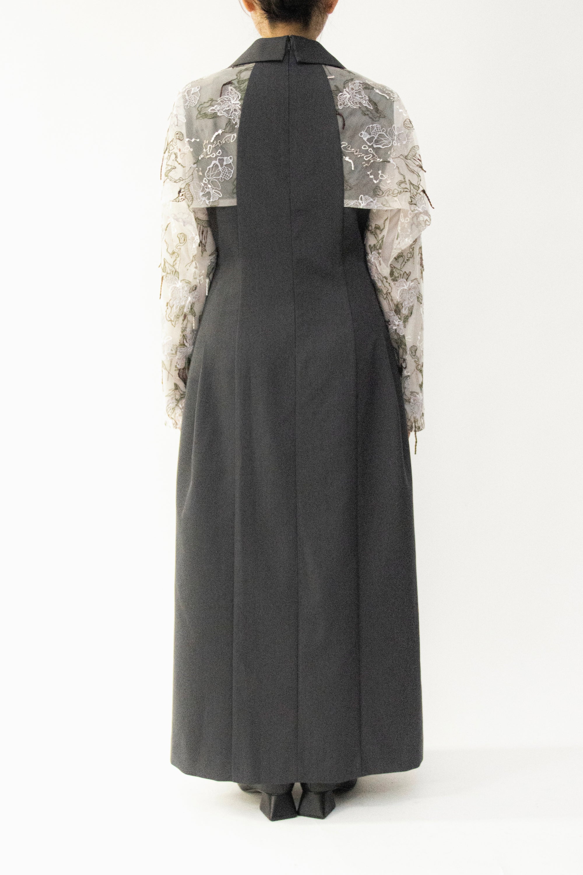 MURRAL Tears flower lace dress (Gray)