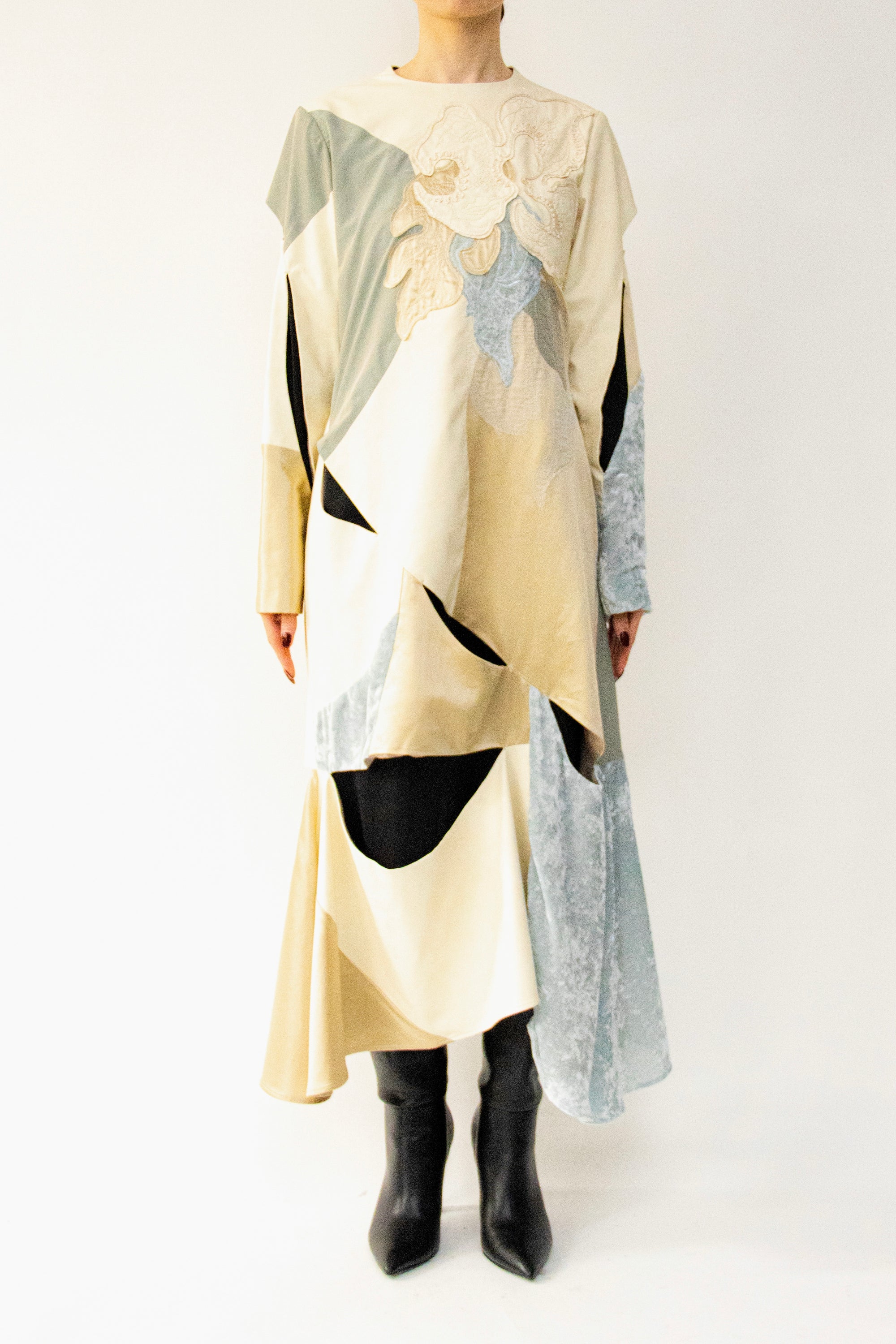 MURRAL Patchwork embroidered dress (Multi)