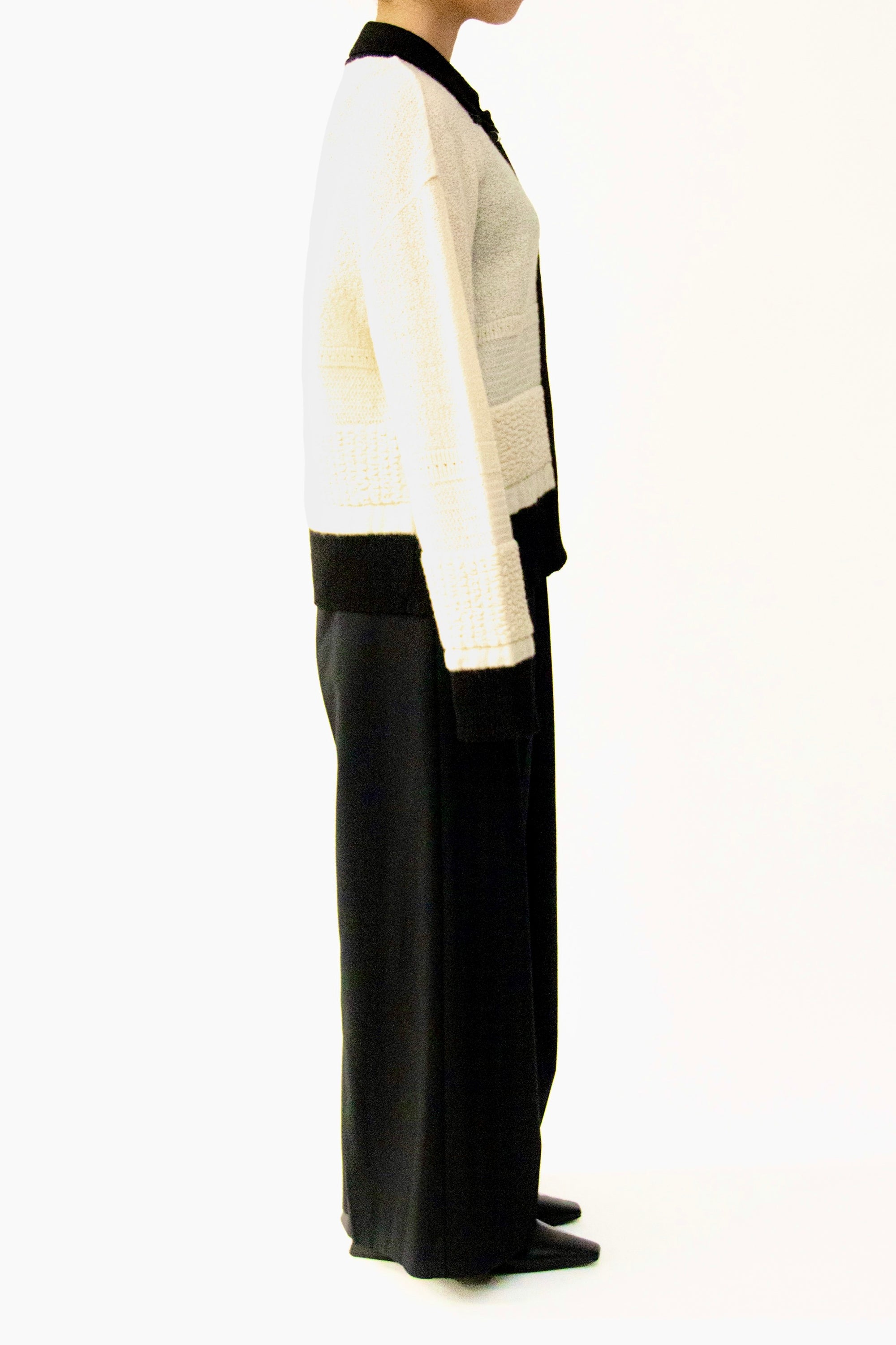 MURRAL Trillium embroidered knit shirt cardigan (Ivory)
